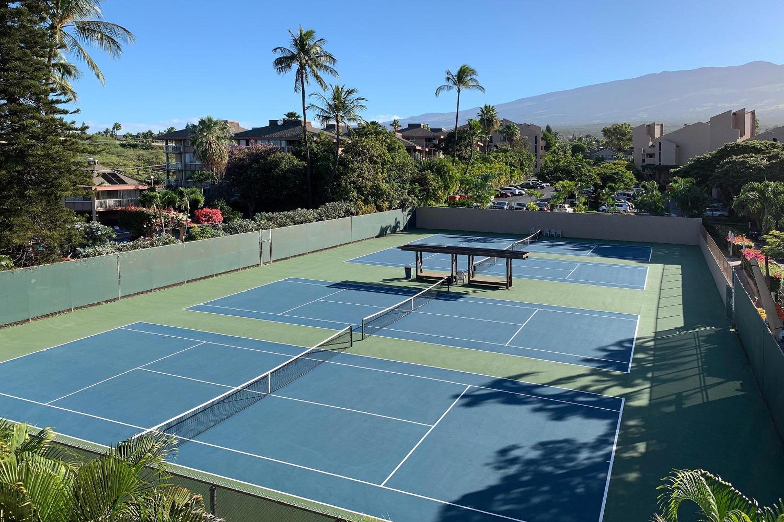 Kamaole Sands 7-406, Courtyard & Ocean Views, AC