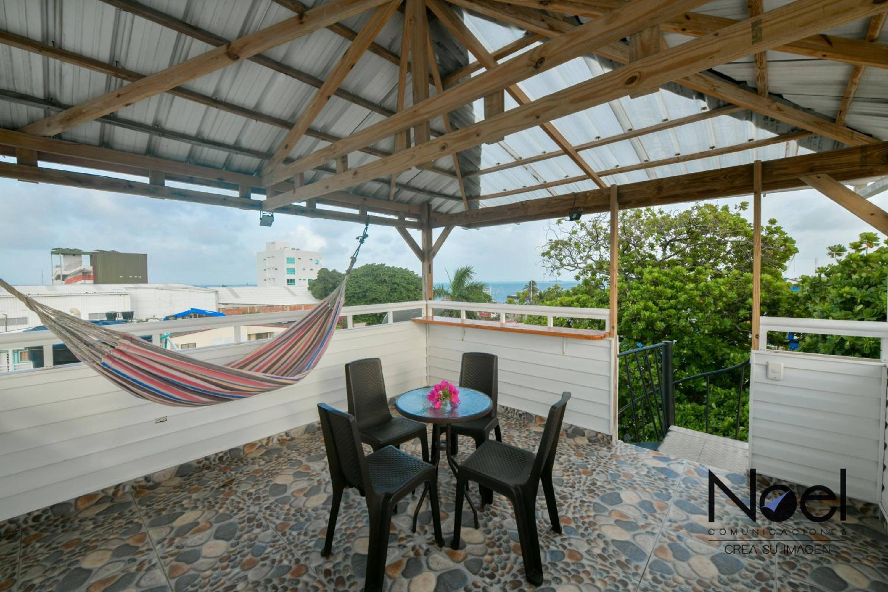outdoor BBQ area