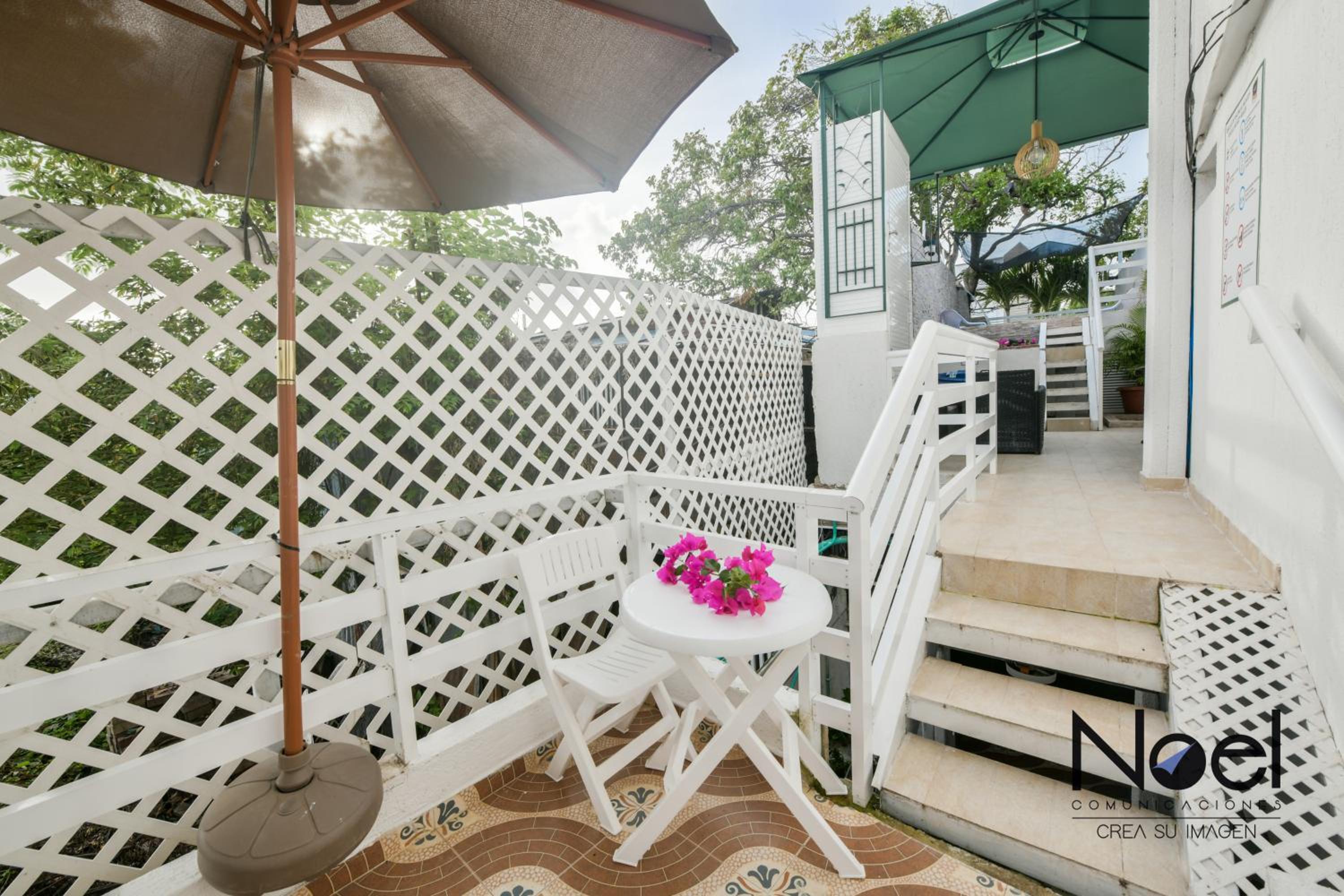 outdoor BBQ area
