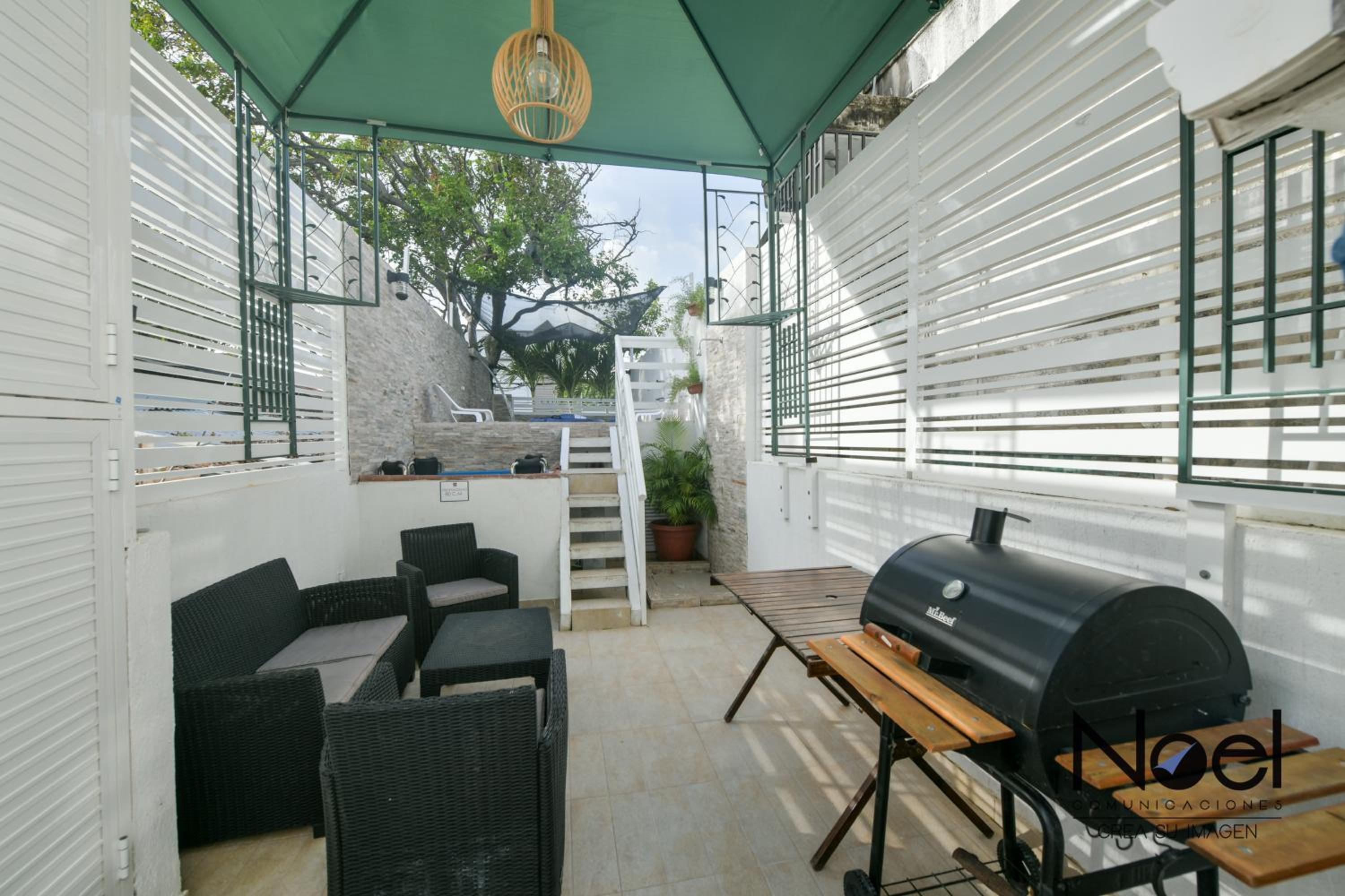 outdoor BBQ area