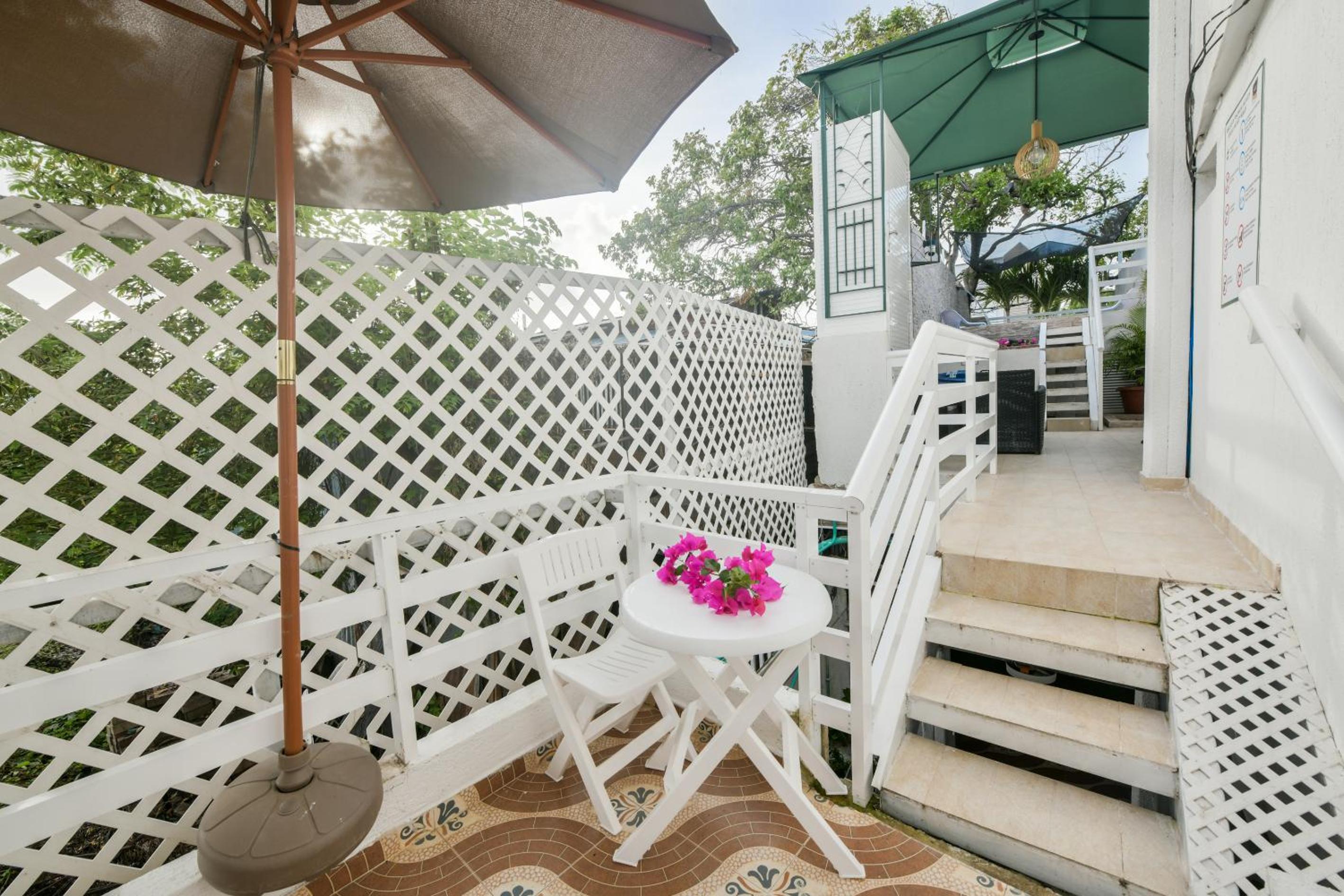 outdoor BBQ area