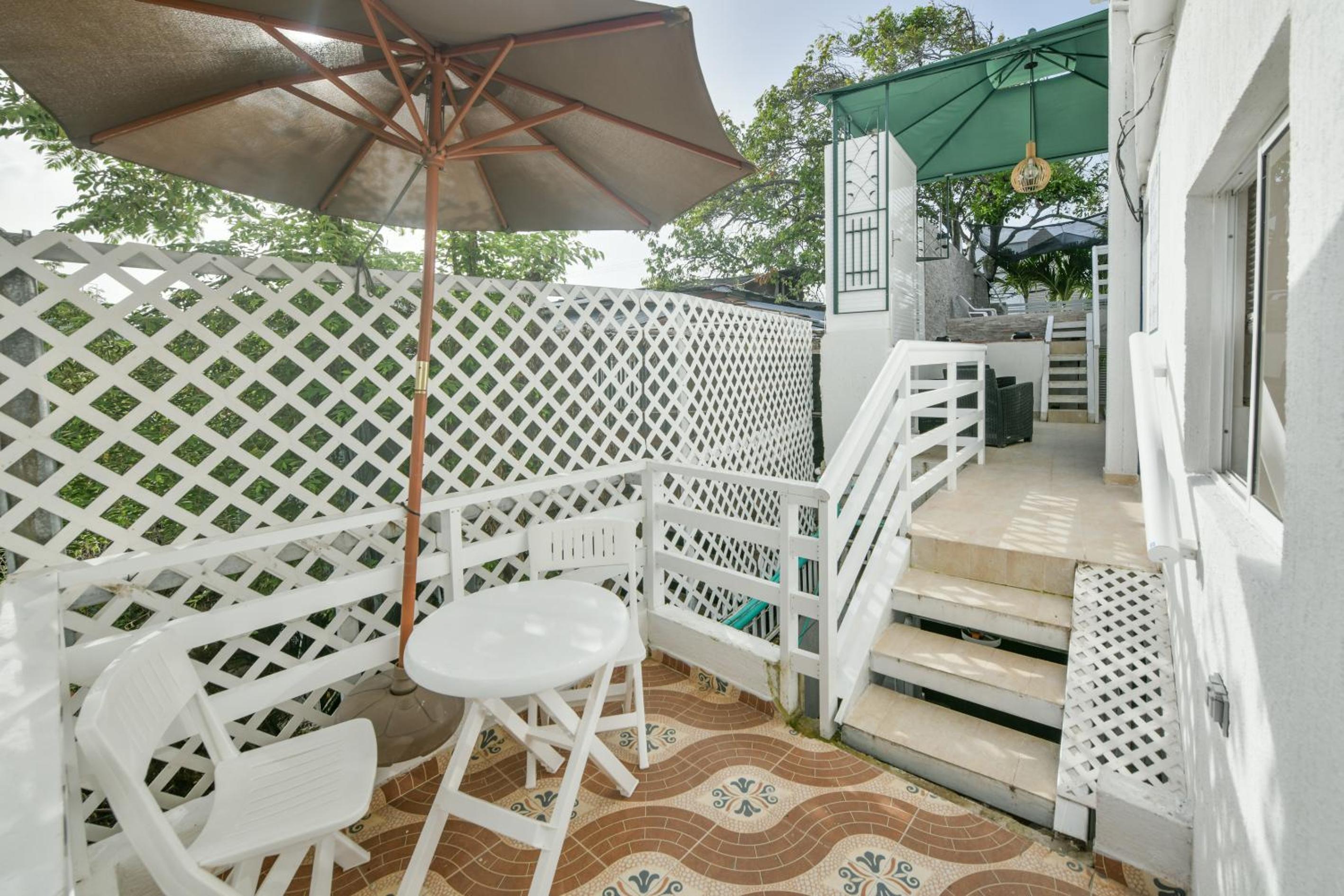 outdoor BBQ area