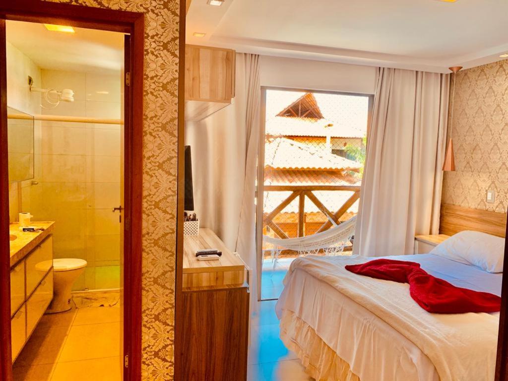 Bangalô com área de lazer estilo resort