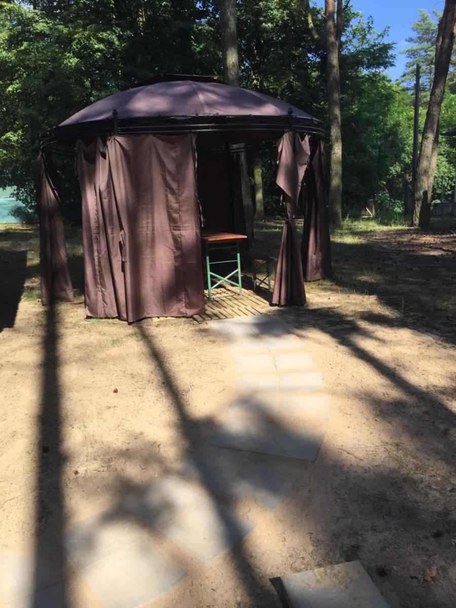 outdoor BBQ area
