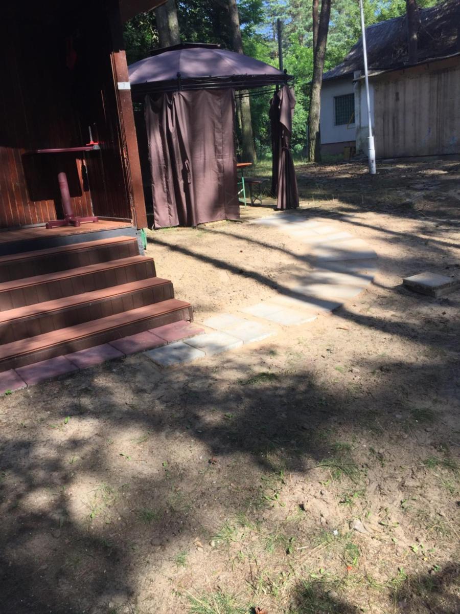 outdoor BBQ area
