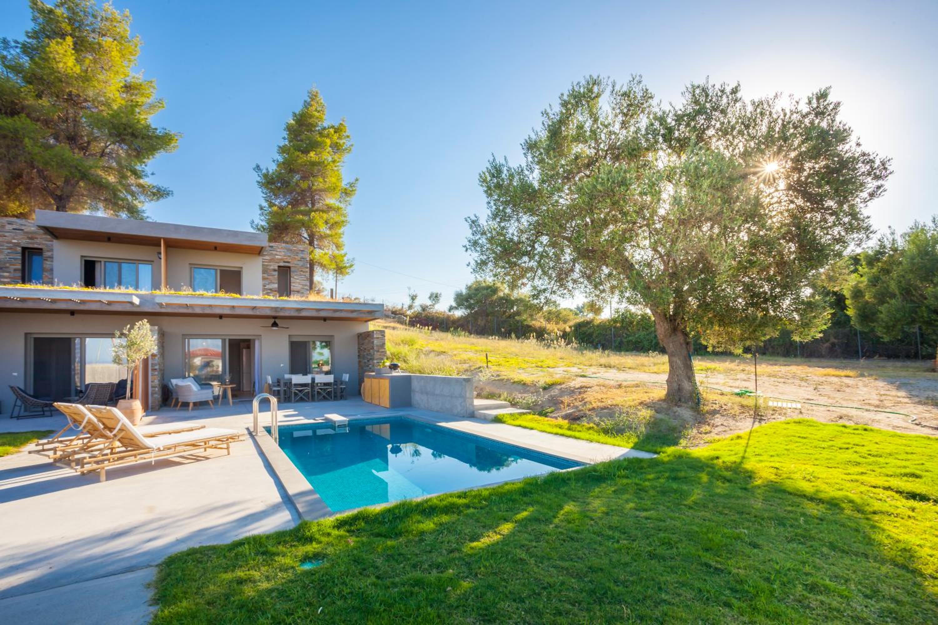 Olive White Villa view 2