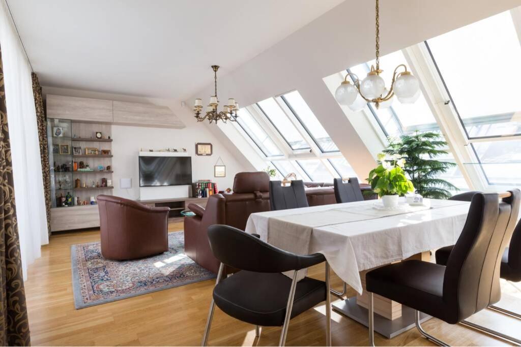 Großes Penthouse #12 mit Terrasse und Aussicht