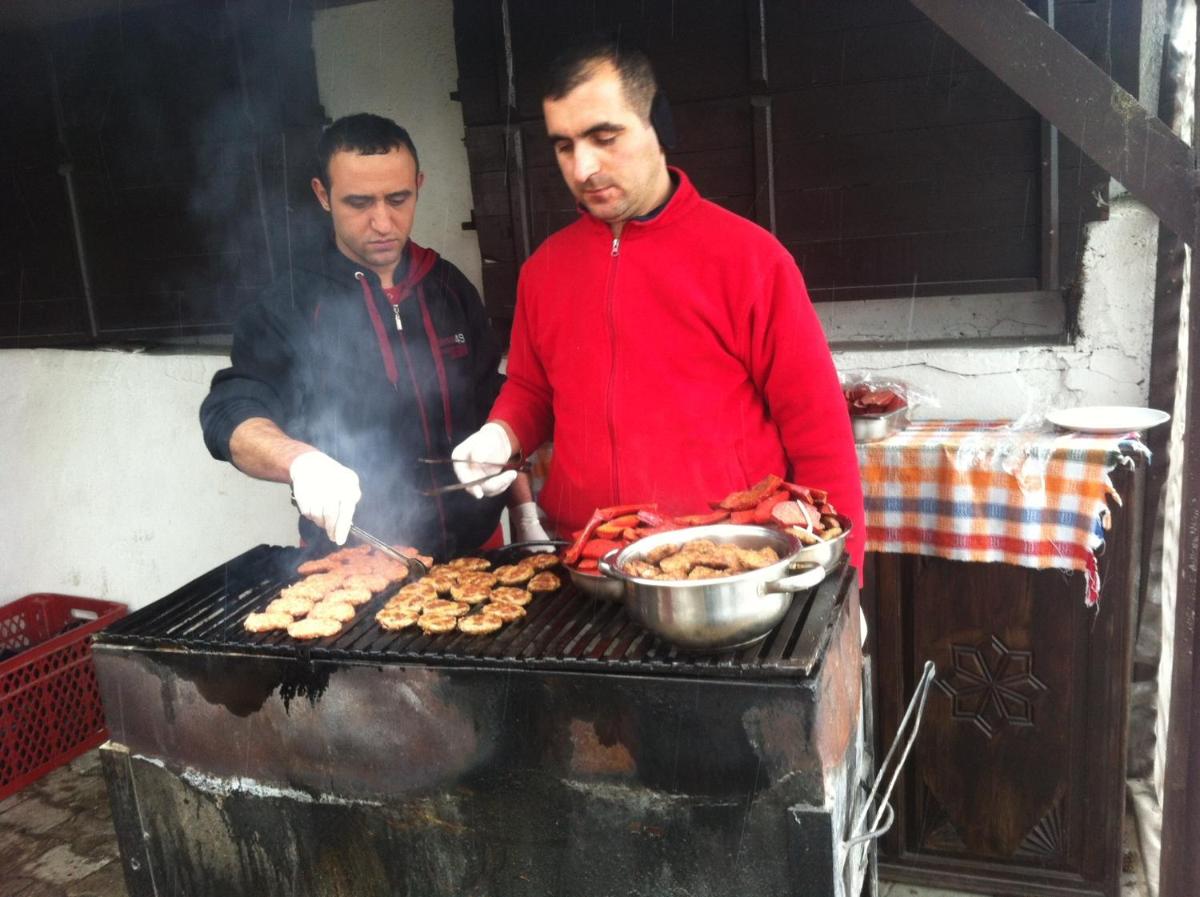 outdoor BBQ area