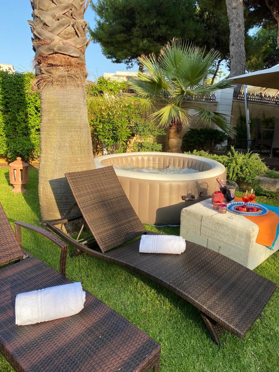 outdoor BBQ area