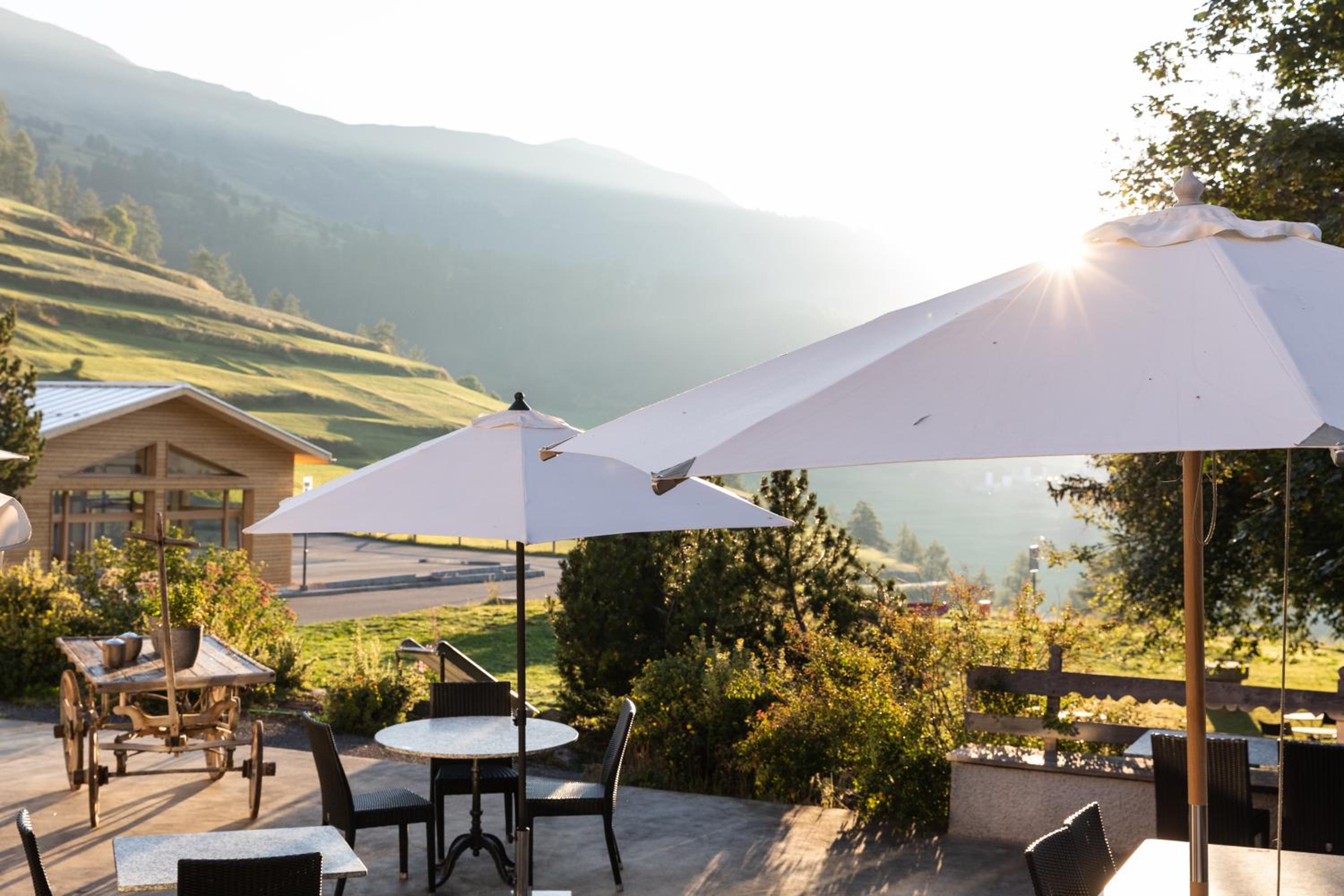 outdoor BBQ area