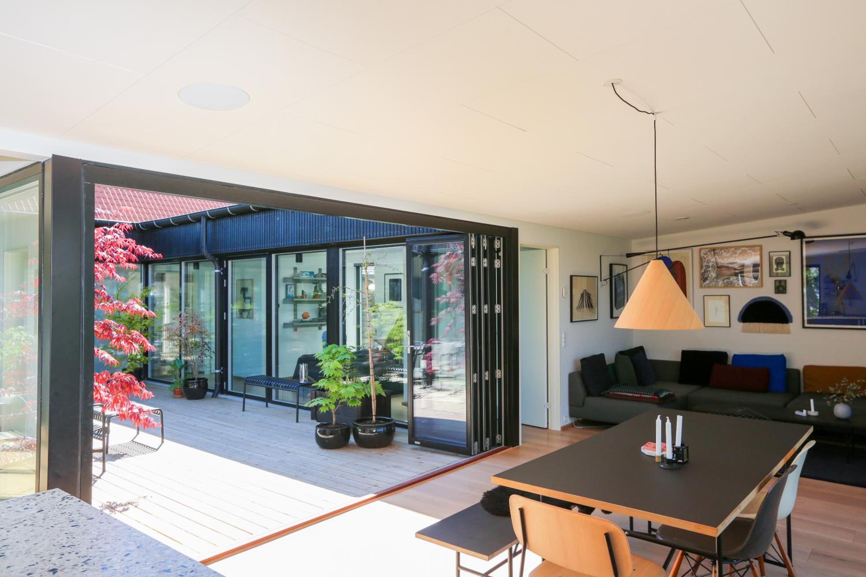 Modern architecture atrium house