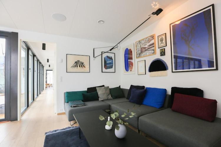 Modern architecture atrium house