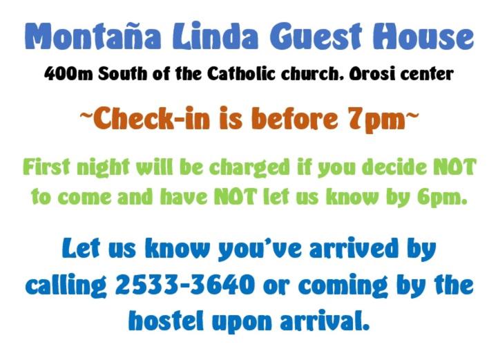 Montaña Linda Guest House Orosi