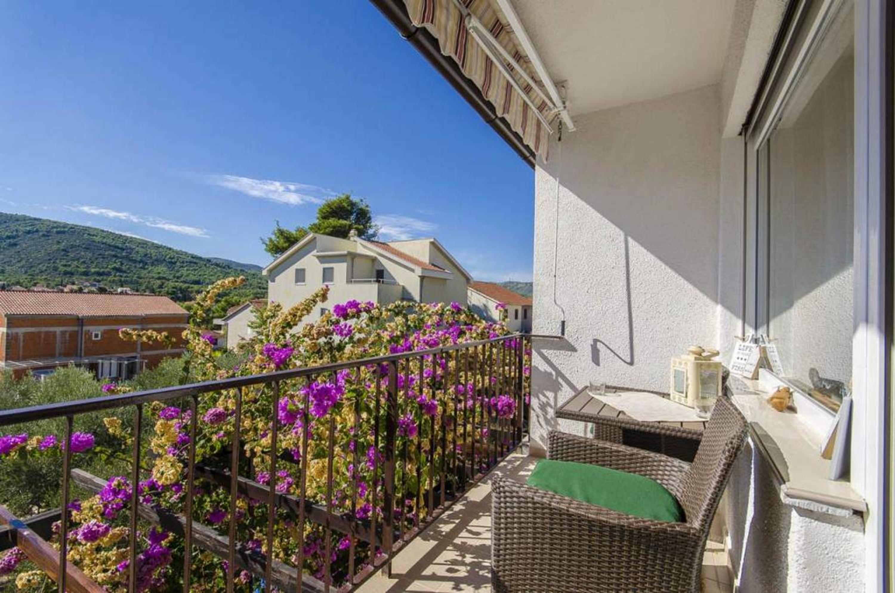 Spacious apartment in Stari Grad, 80 m², serene garden