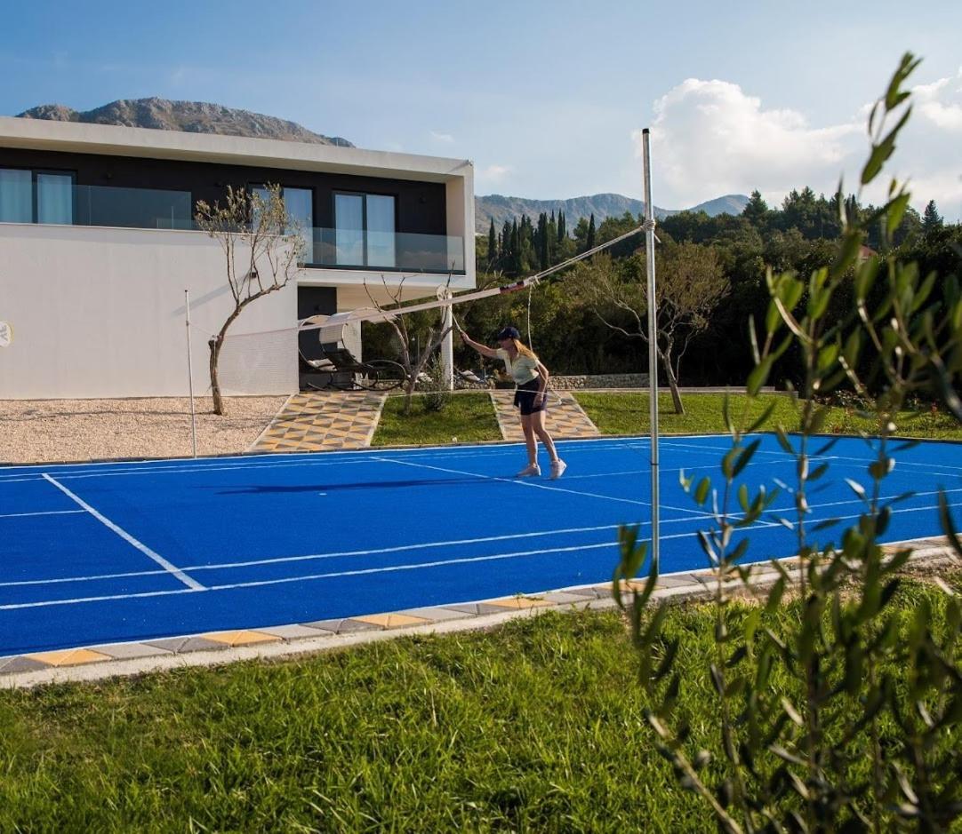 Villa Holiness a luxury villa in Dubrovnik, tennis court view 2