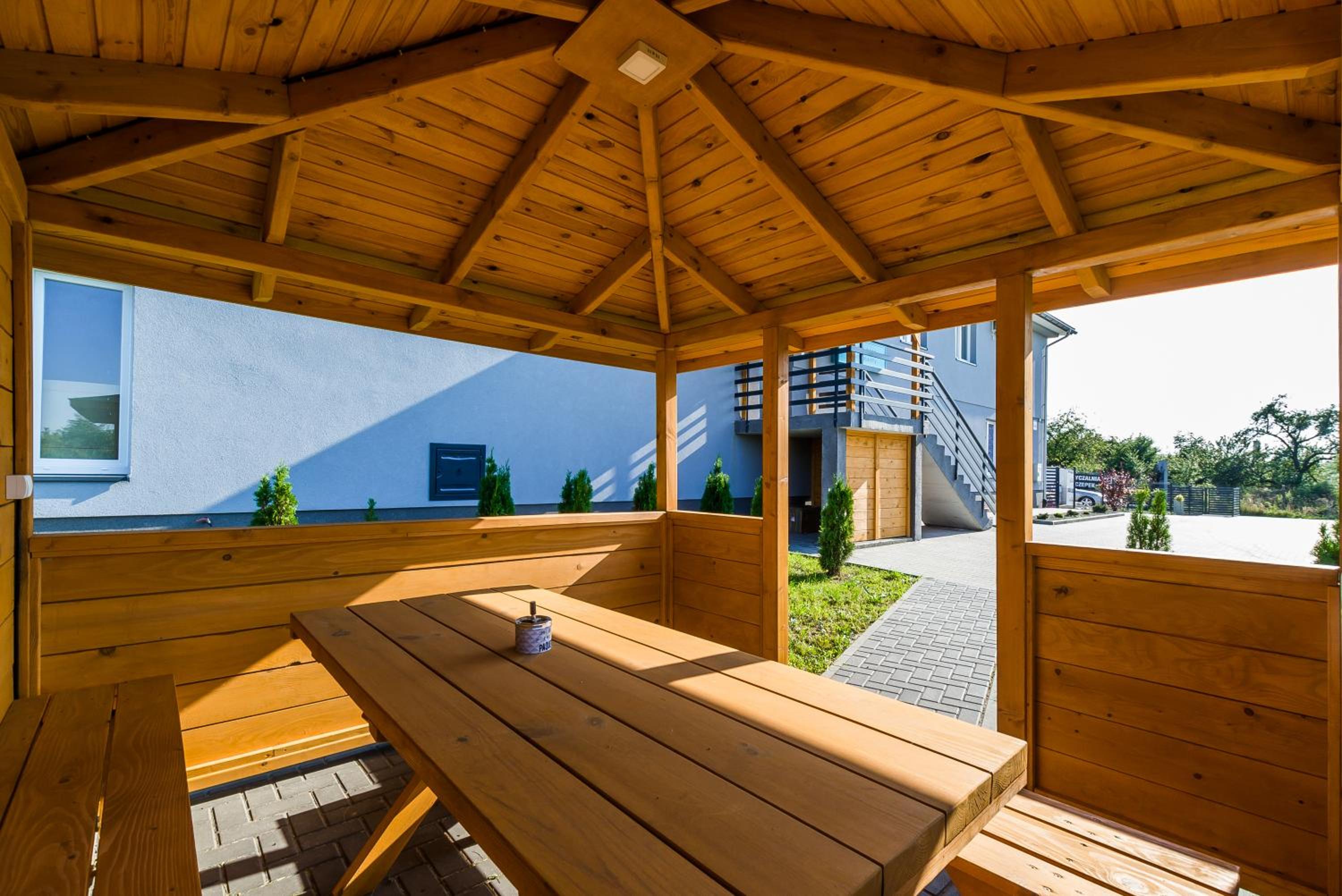 outdoor BBQ area