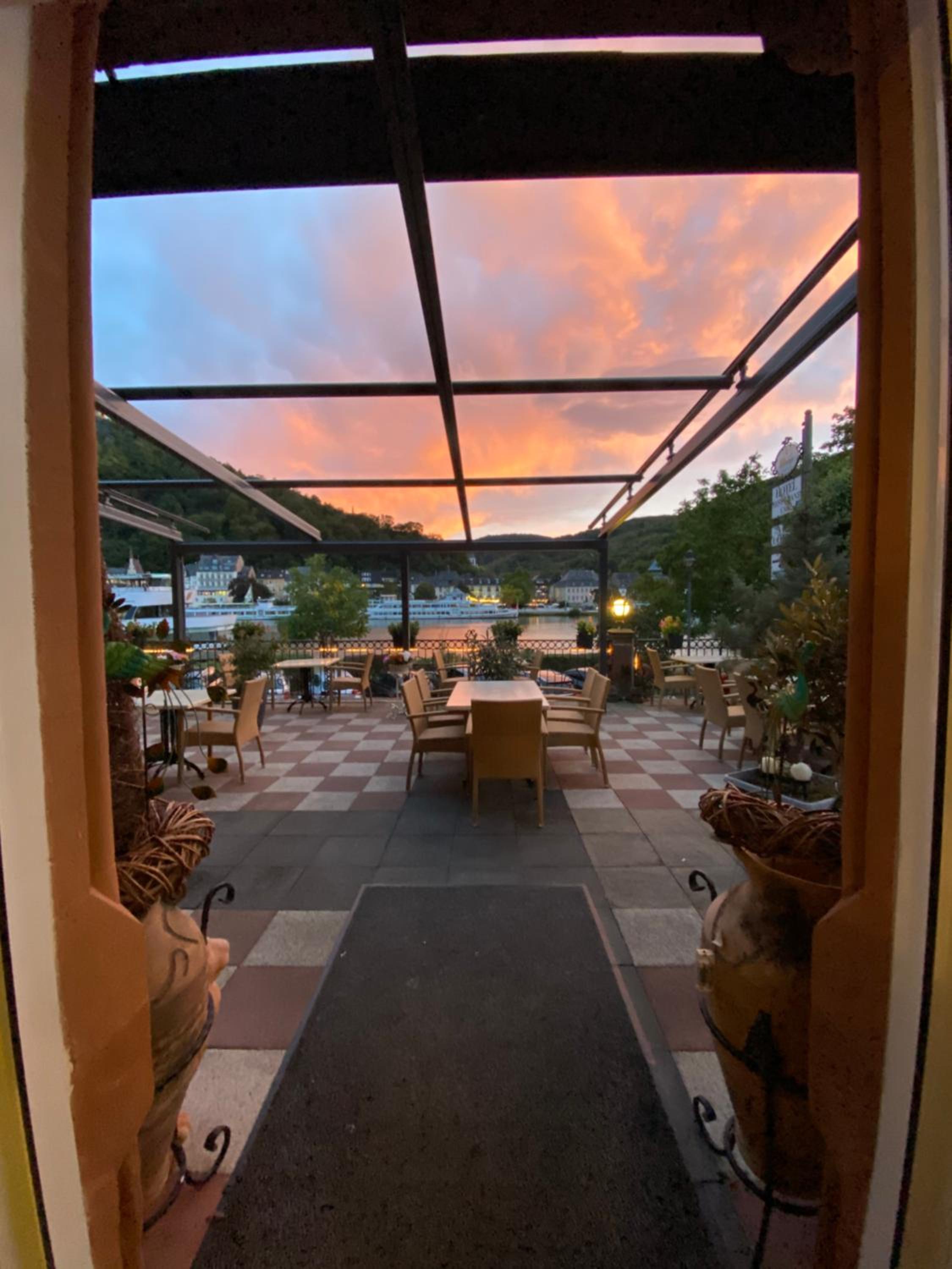 outdoor BBQ area