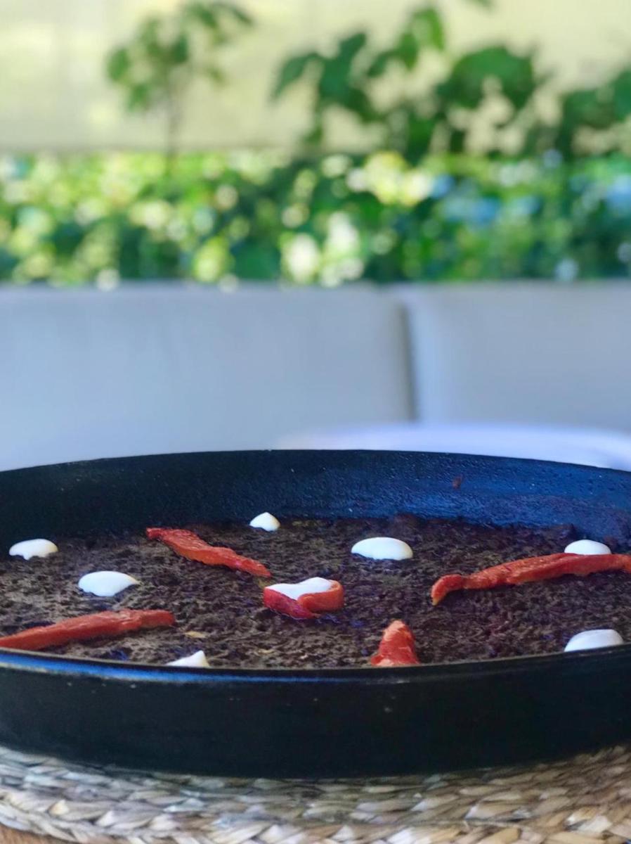 outdoor BBQ area