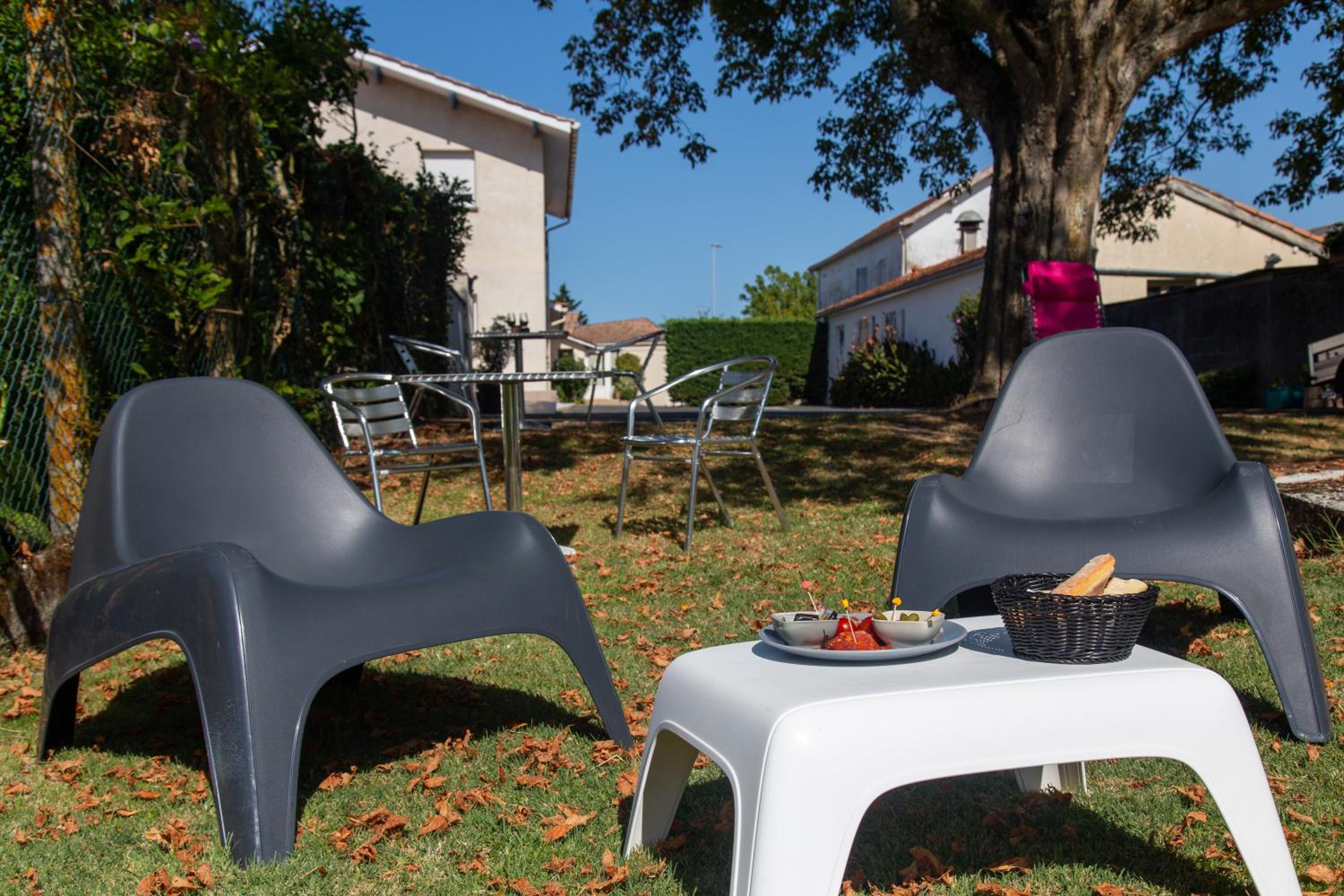 outdoor BBQ area