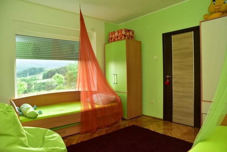 Dušanovac Panorama House - veliko dvoriste, 2 rostilja, pogled na Rasku