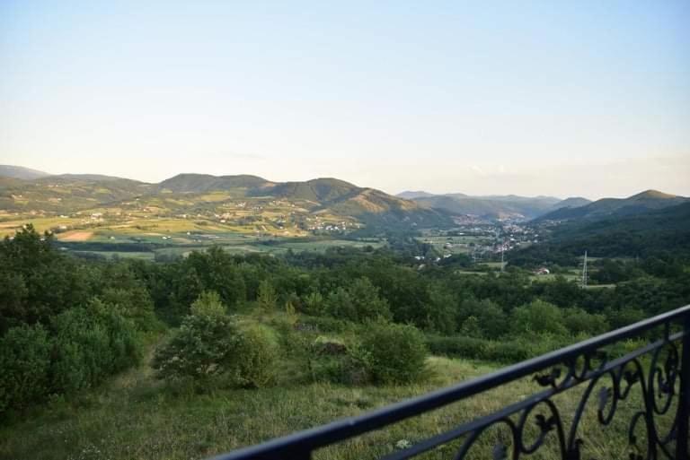 Dušanovac Panorama House - veliko dvoriste, 2 rostilja, pogled na Rasku