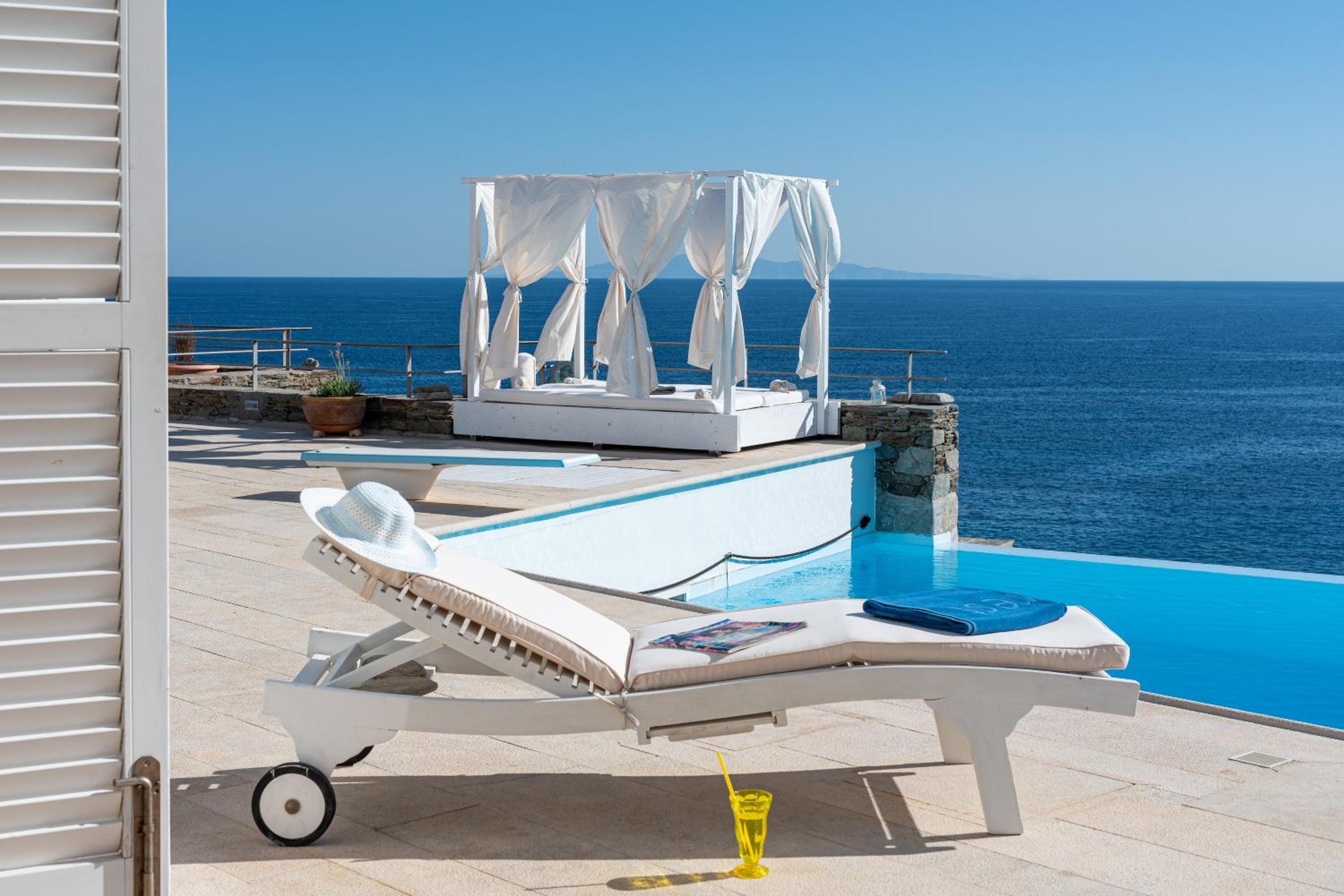 Villa BluEros - Private 8-Bedroom Estate with 100m Infinity Pool & Helipad, Syros view 4