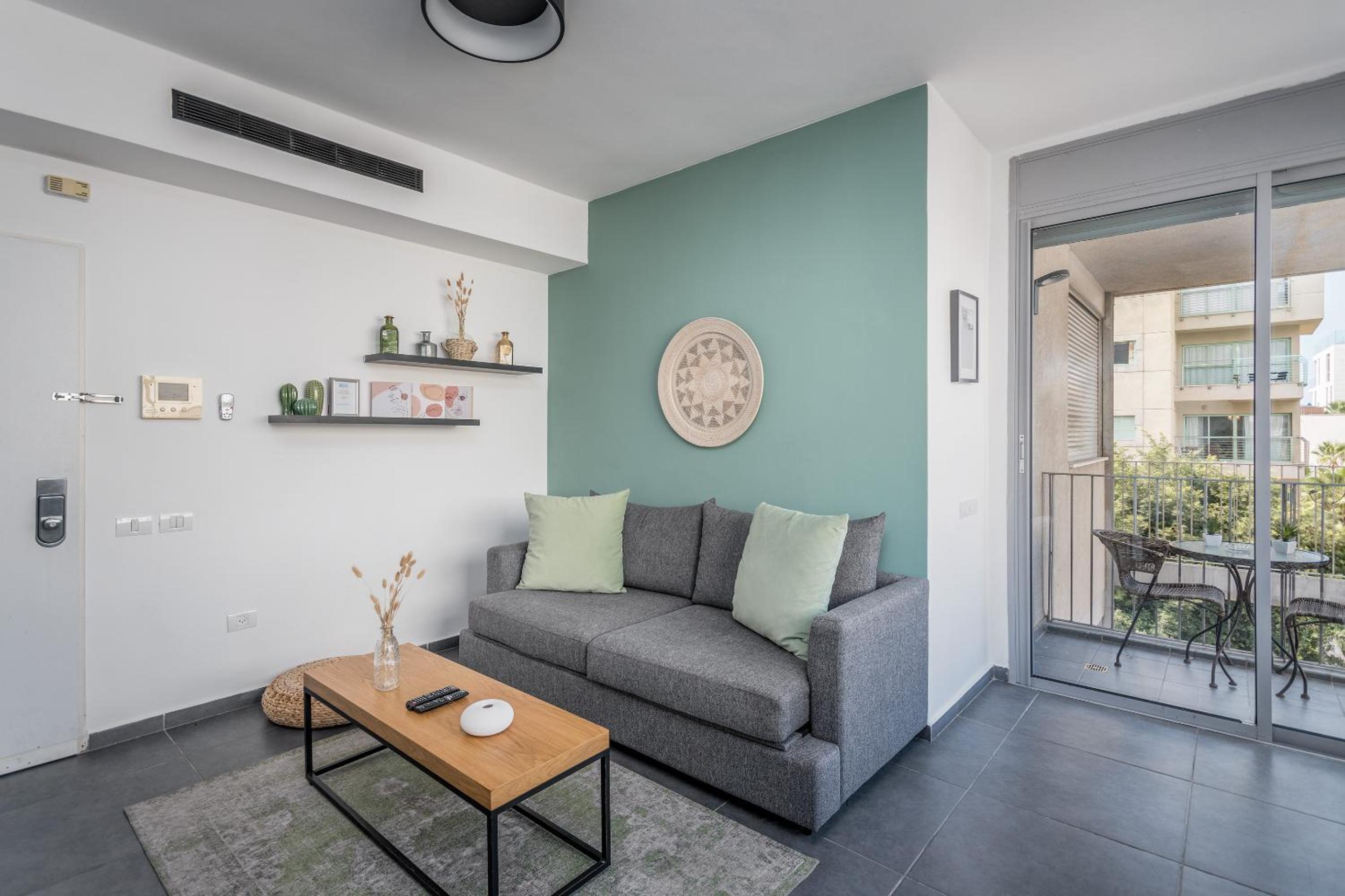 Bougrashov by the beach 1 BDR & balcony view 2