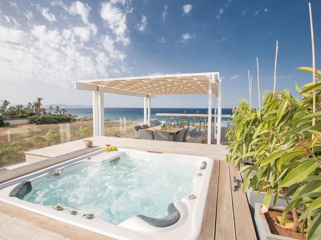 Villa Papadopo - Luxury 3 Bedroom Villa With Private Pool, Hot Tub And Sea Views view 4