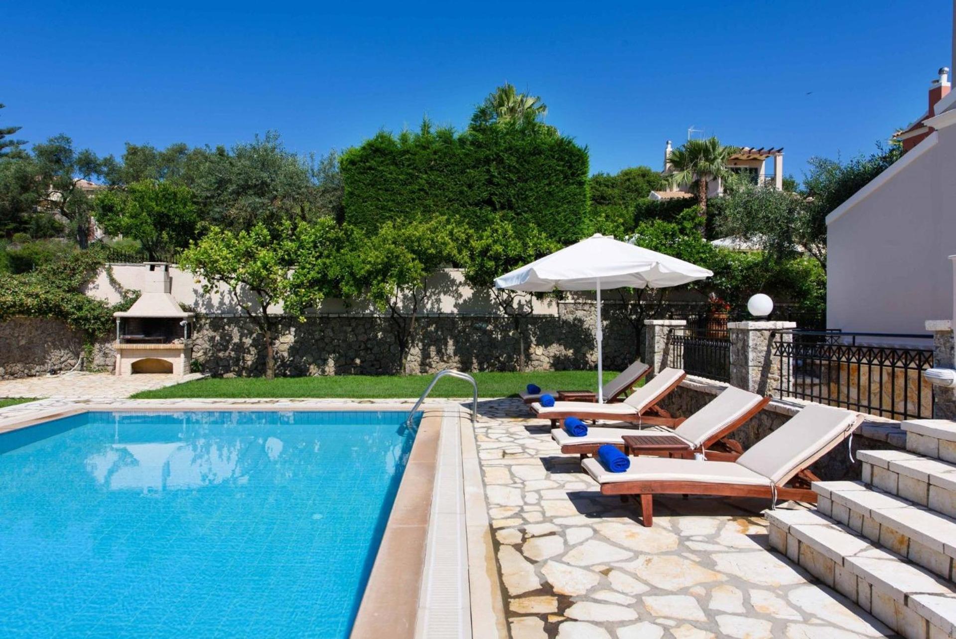 Luxury Corfu Villa Villa Jasmine Private Pool view 3