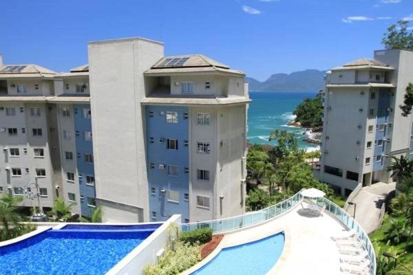Apto no Porto Real Resort com vista mar, piscina oceânica e lazer