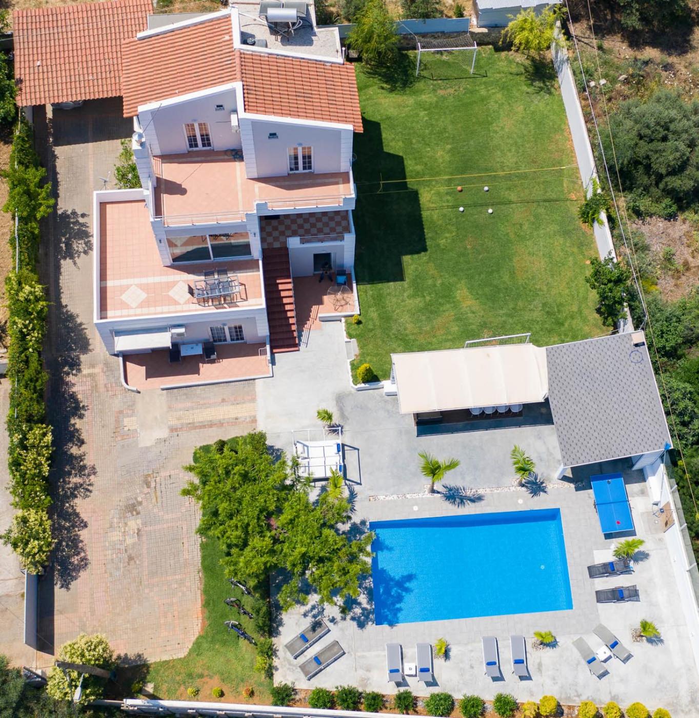 Myrto Villa heated pool view 2