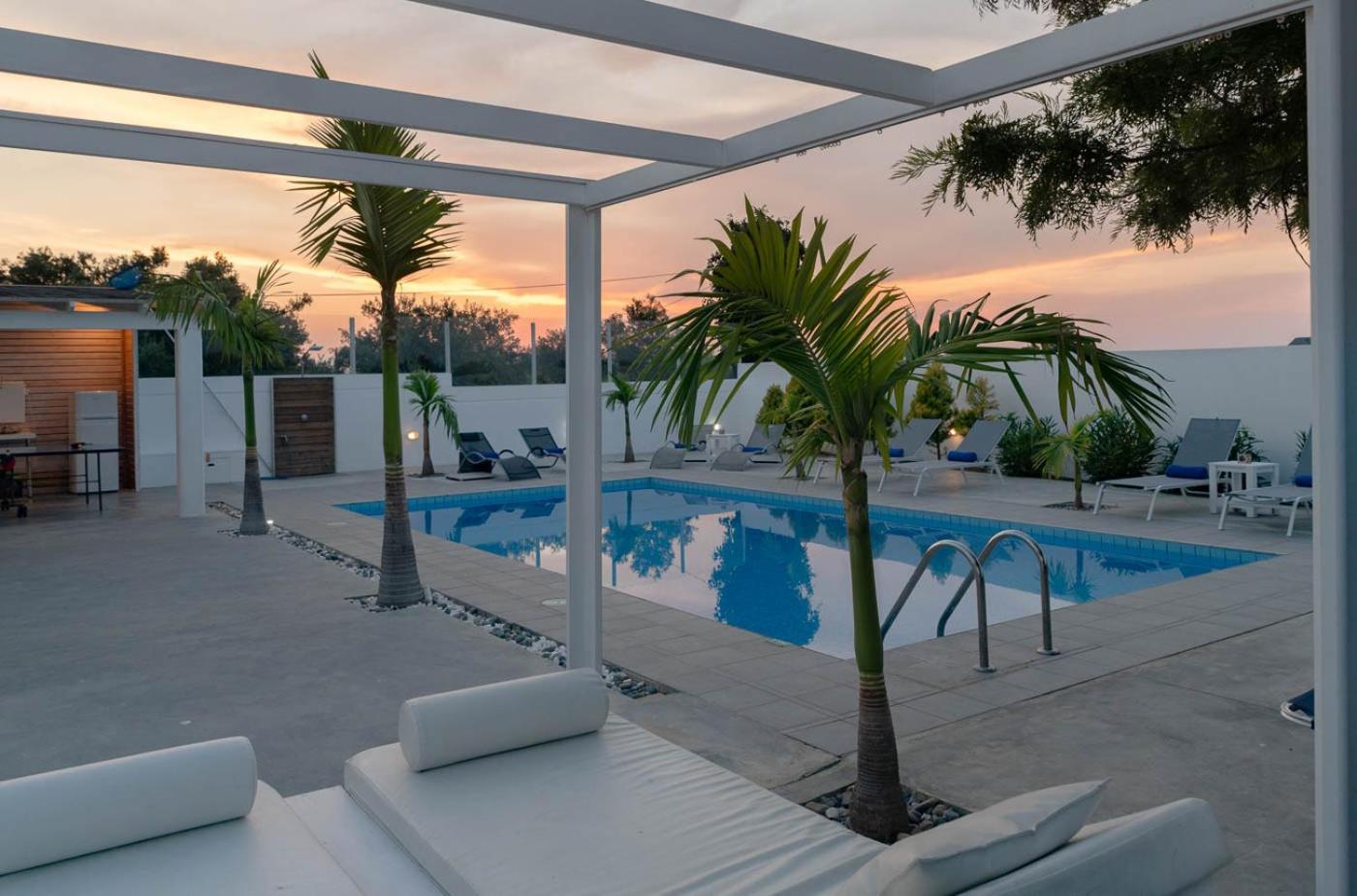 Myrto Villa heated pool view 5