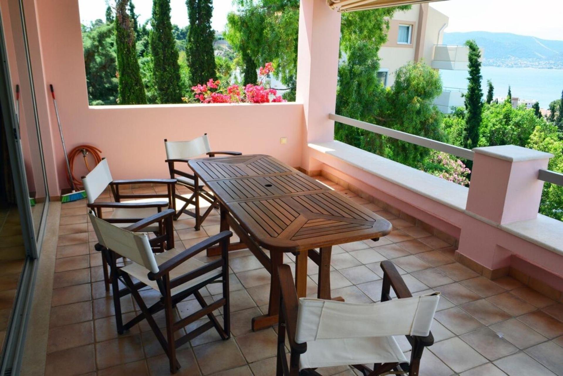 Pink House with panoramic view to Porto Rafti view 4