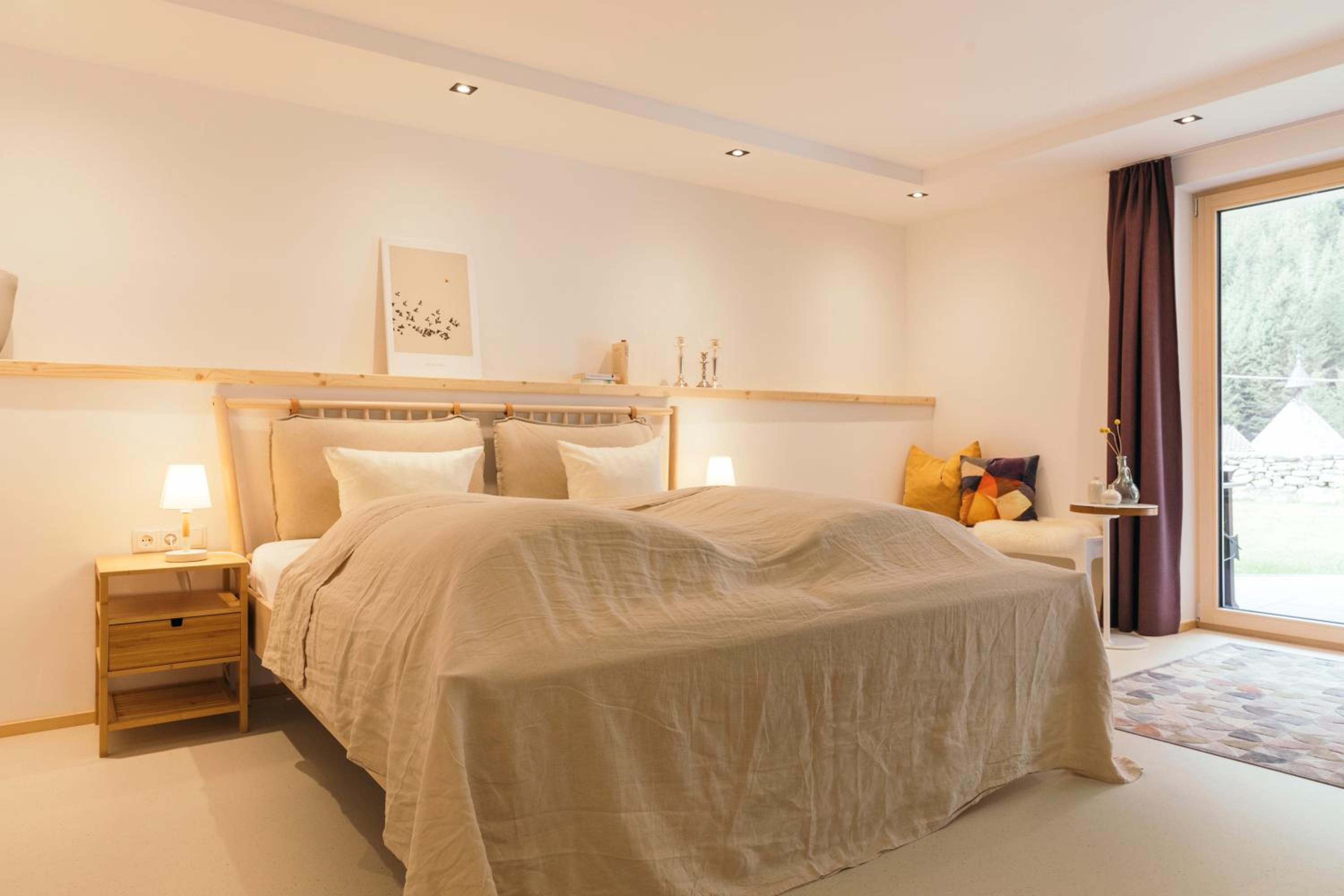 Ferienhaus Alpen Lodge und die Gams