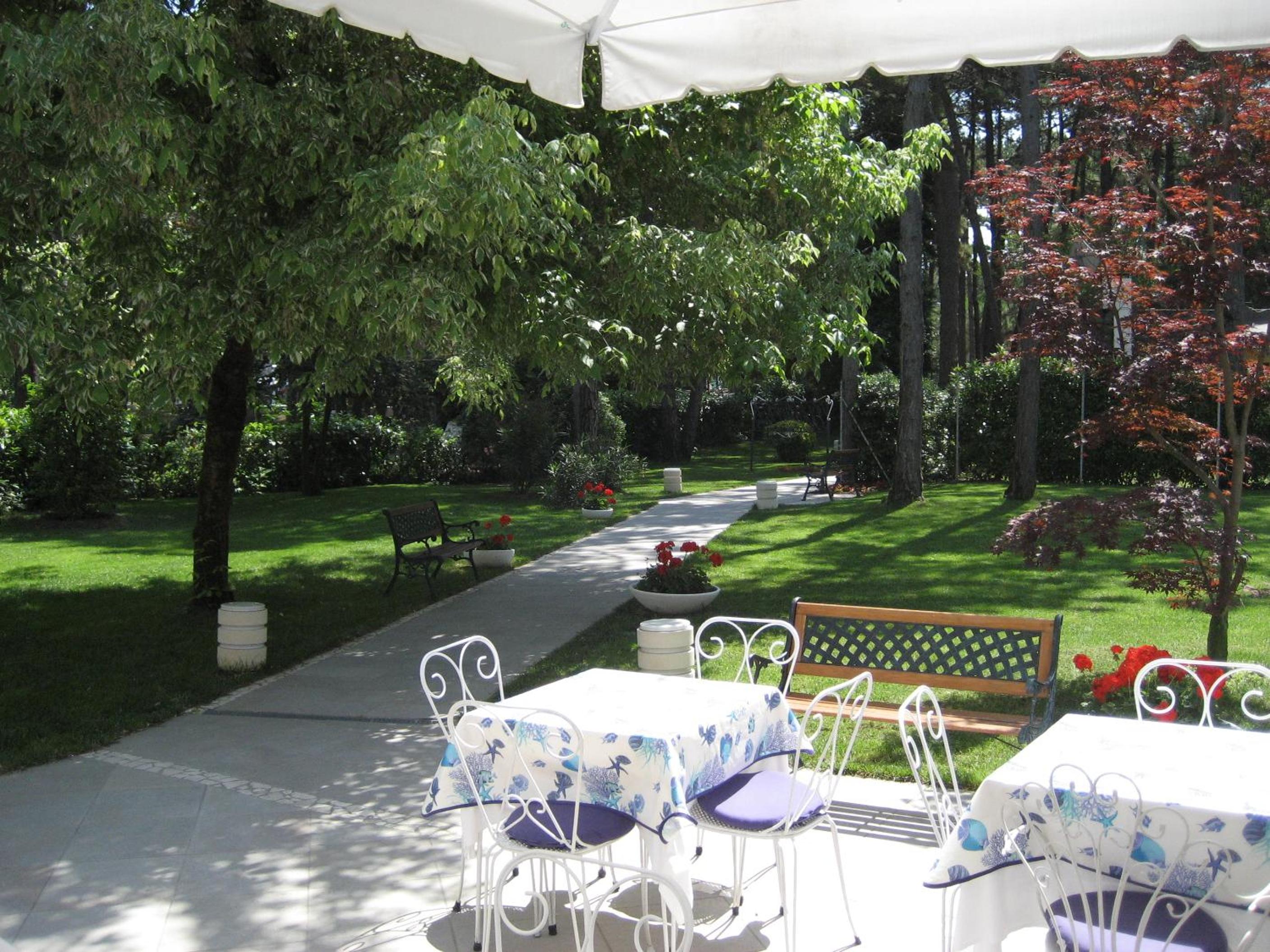 outdoor BBQ area