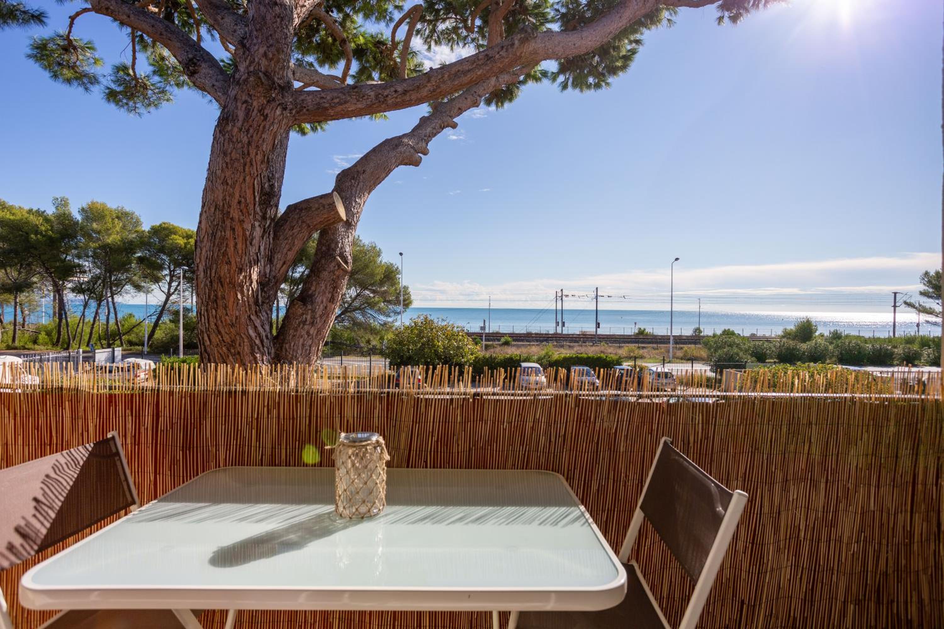 outdoor BBQ area