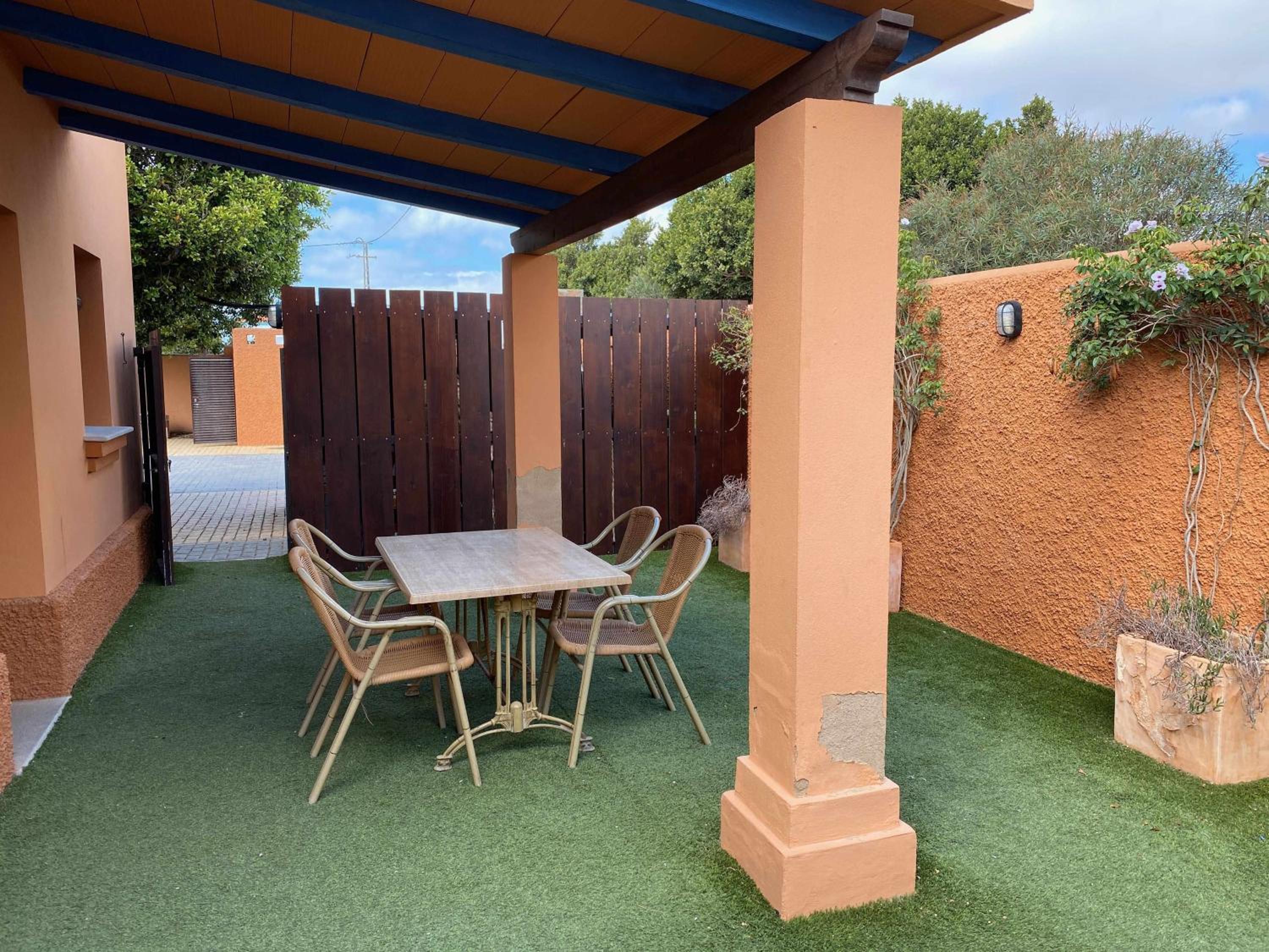 outdoor BBQ area