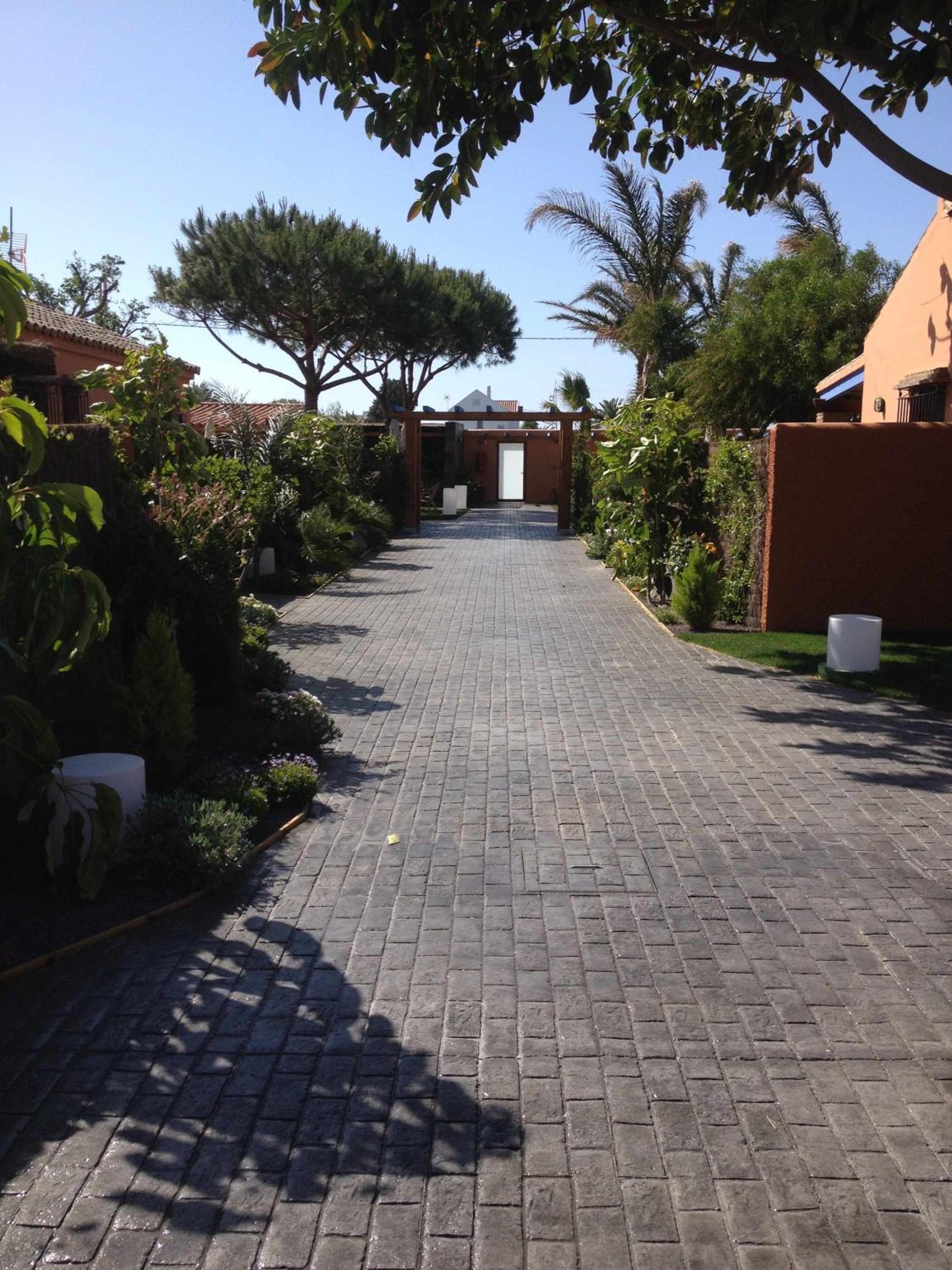 outdoor BBQ area