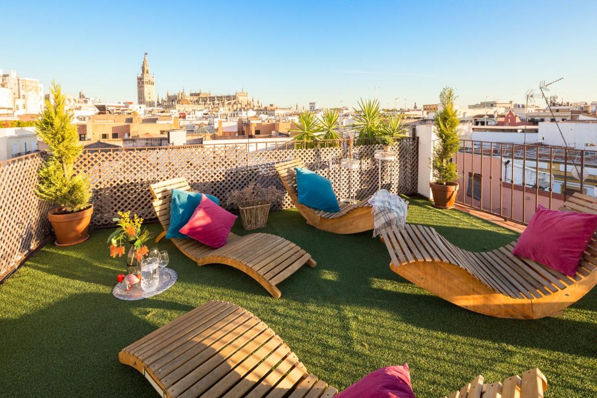 Veoapartment Zaragoza Terrace view 2
