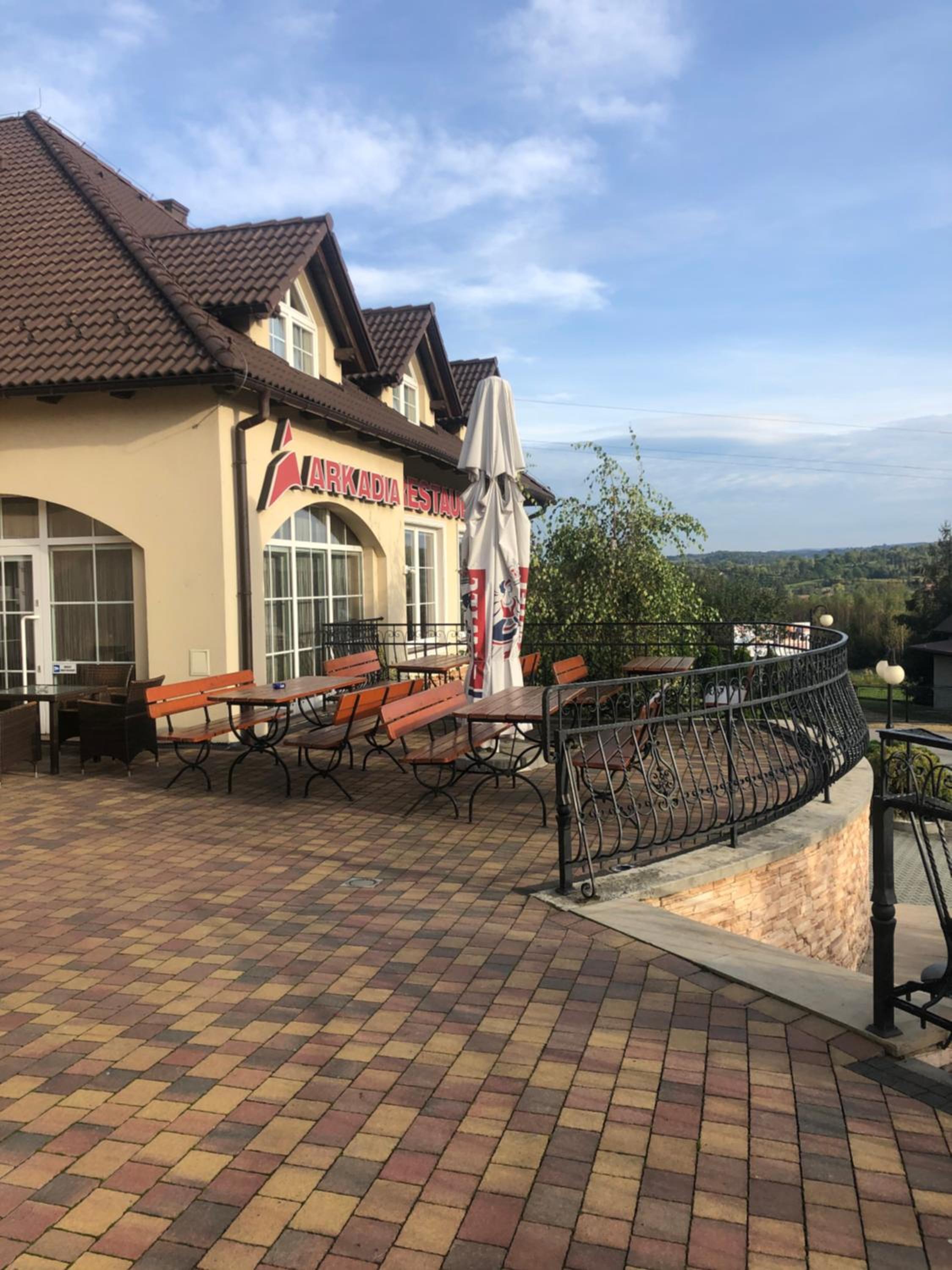 outdoor BBQ area