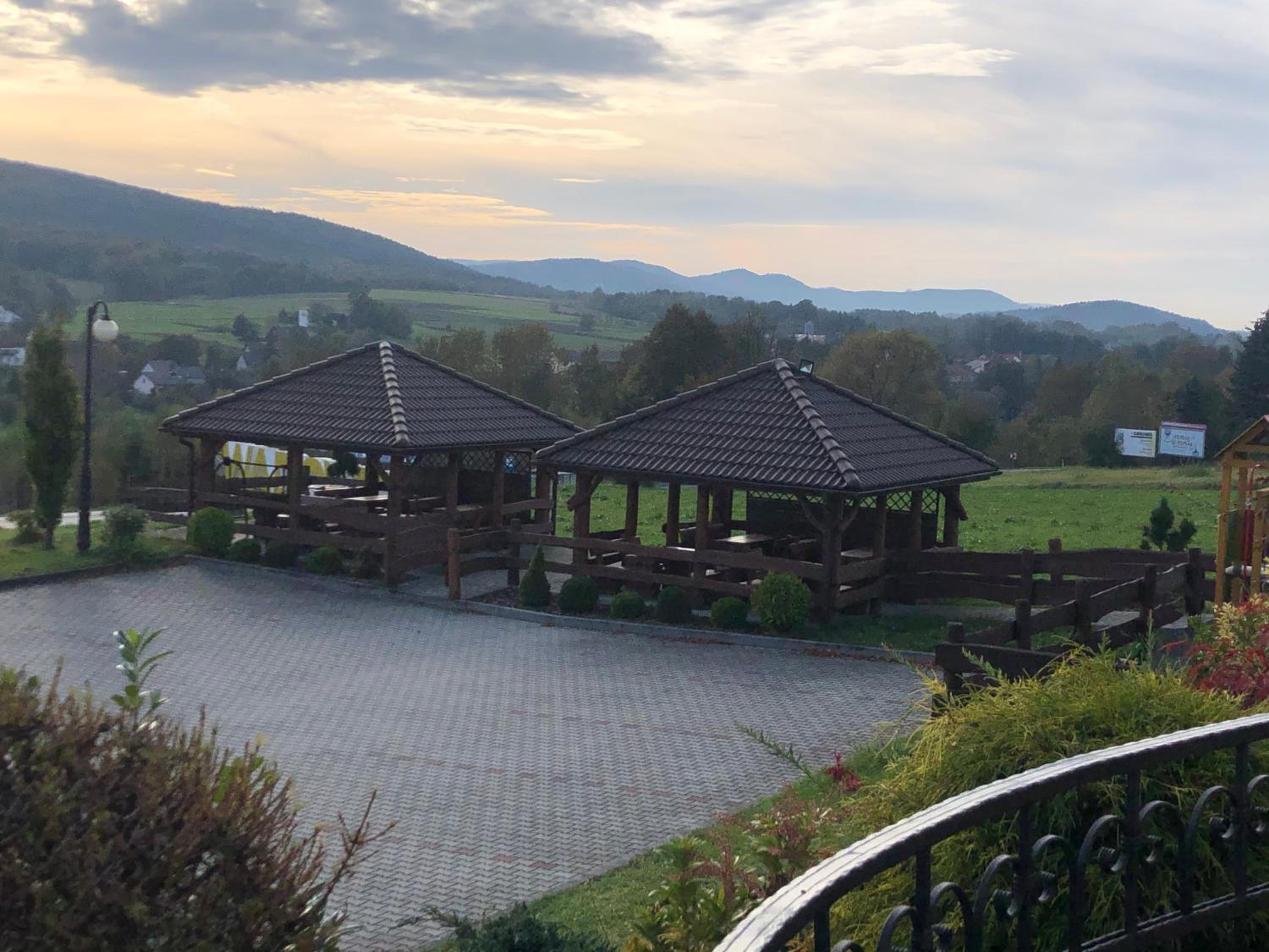 outdoor BBQ area