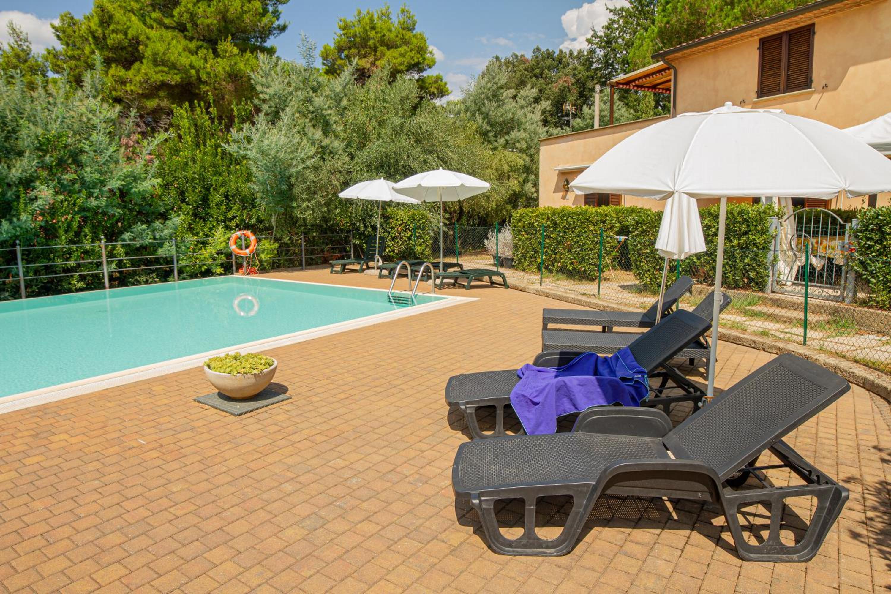 outdoor BBQ area