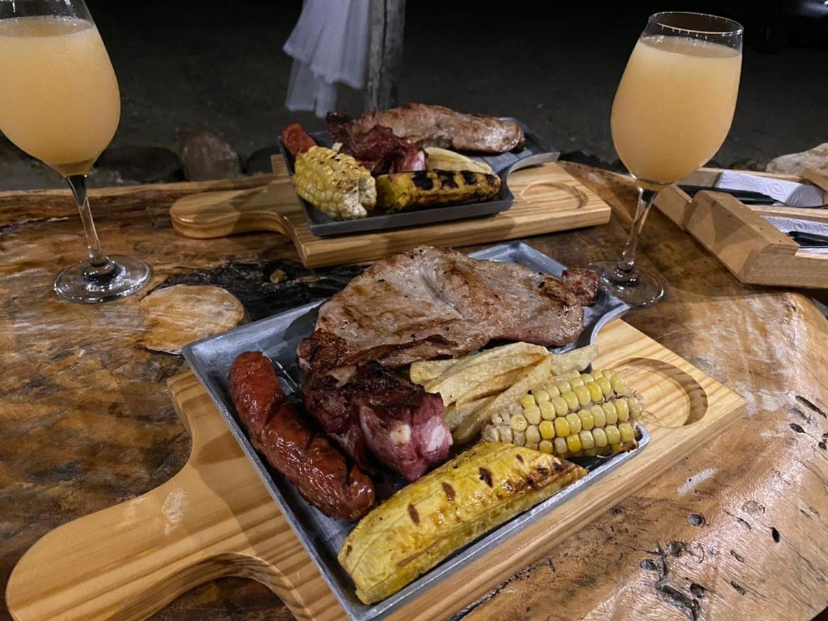 outdoor BBQ area