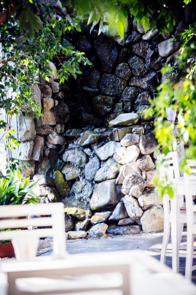 outdoor BBQ area