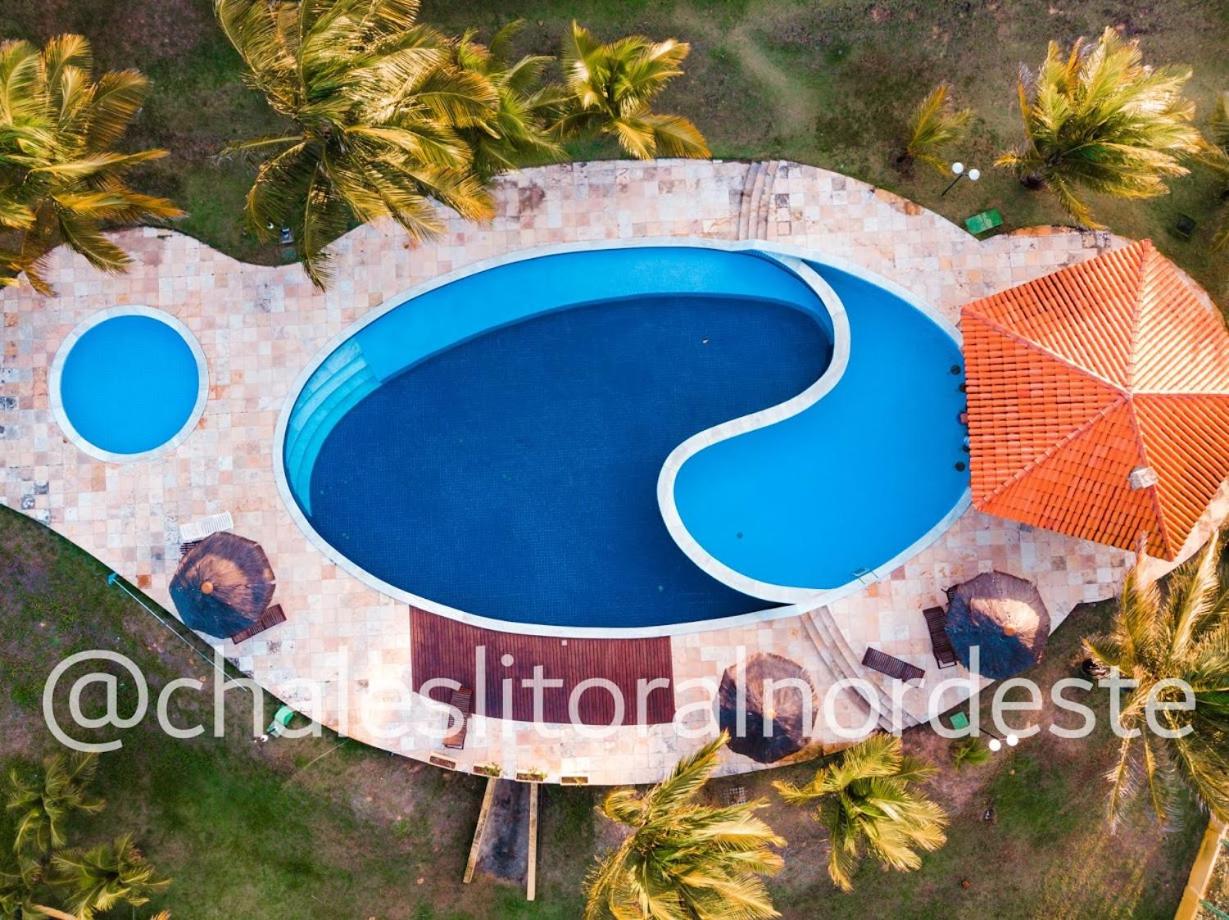 Chalé com piscina privada vista mar-Zumbi-RN
