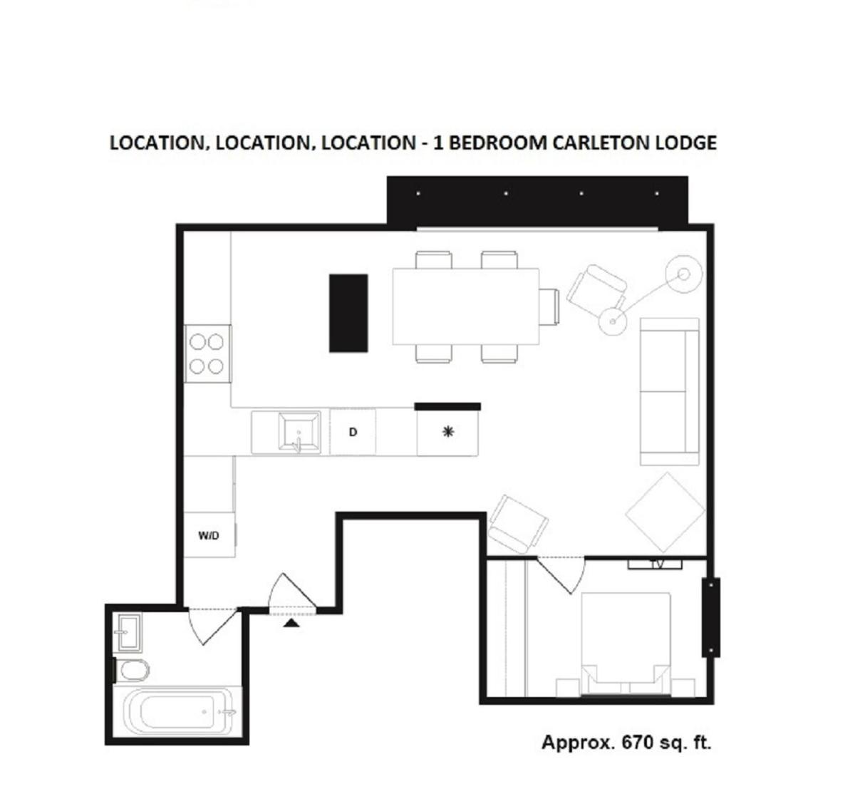 1BR in Carleton Lodge, Unbeatable Mountain Base Location, Ski In, Ski Out, Free Parking
