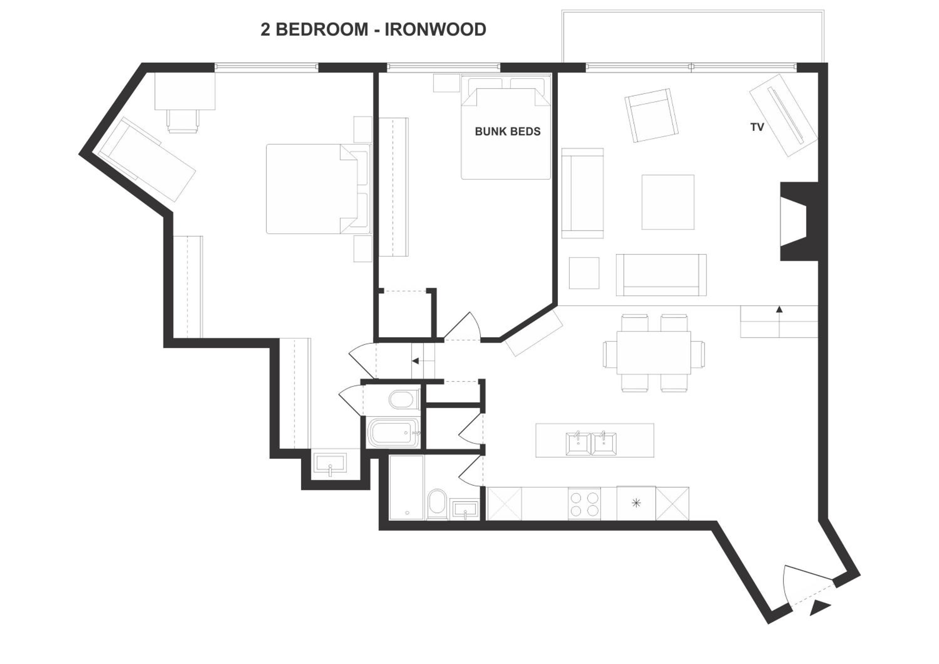 2BR in Ironwood, Fireplace, Common Area Hot Tub, Private Patio, Parking