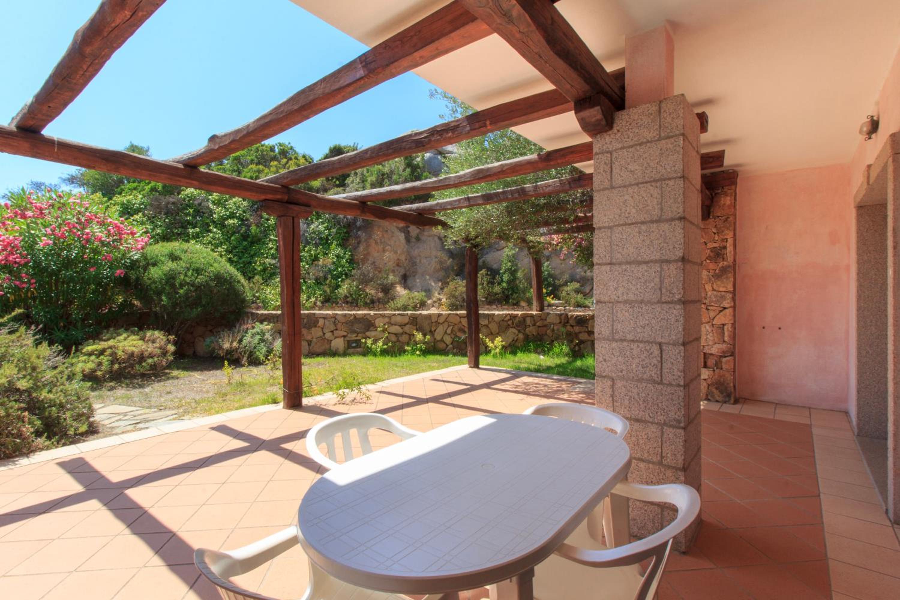 outdoor BBQ area