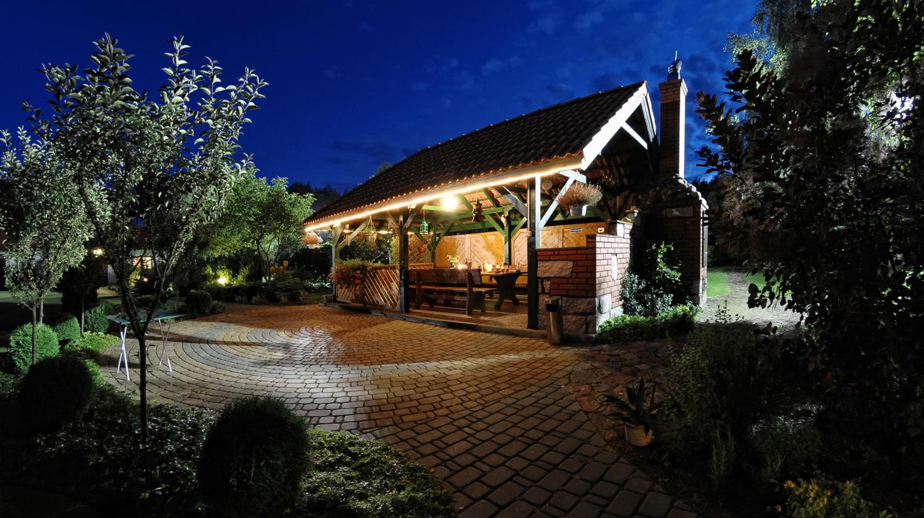 outdoor BBQ area