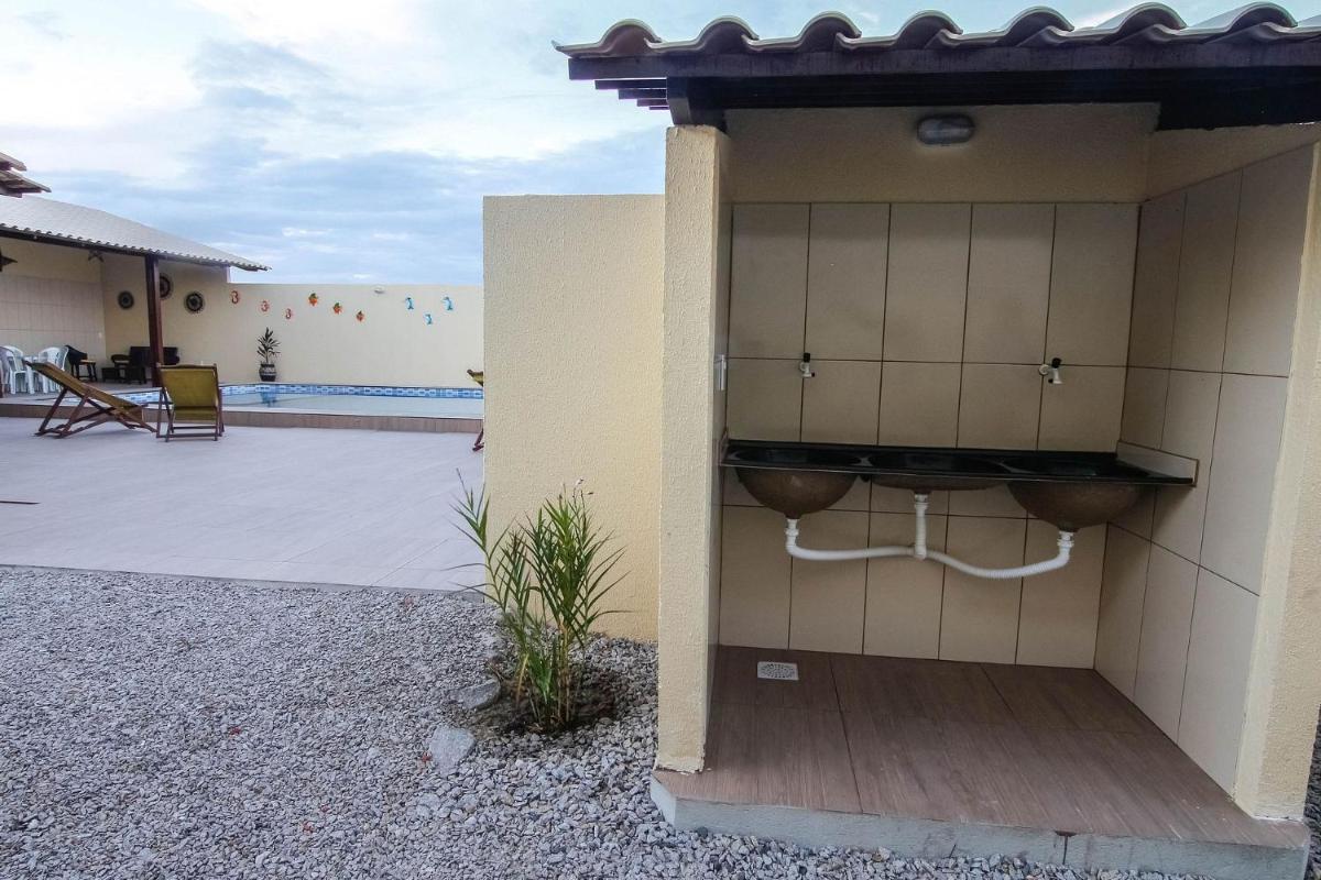 outdoor BBQ area